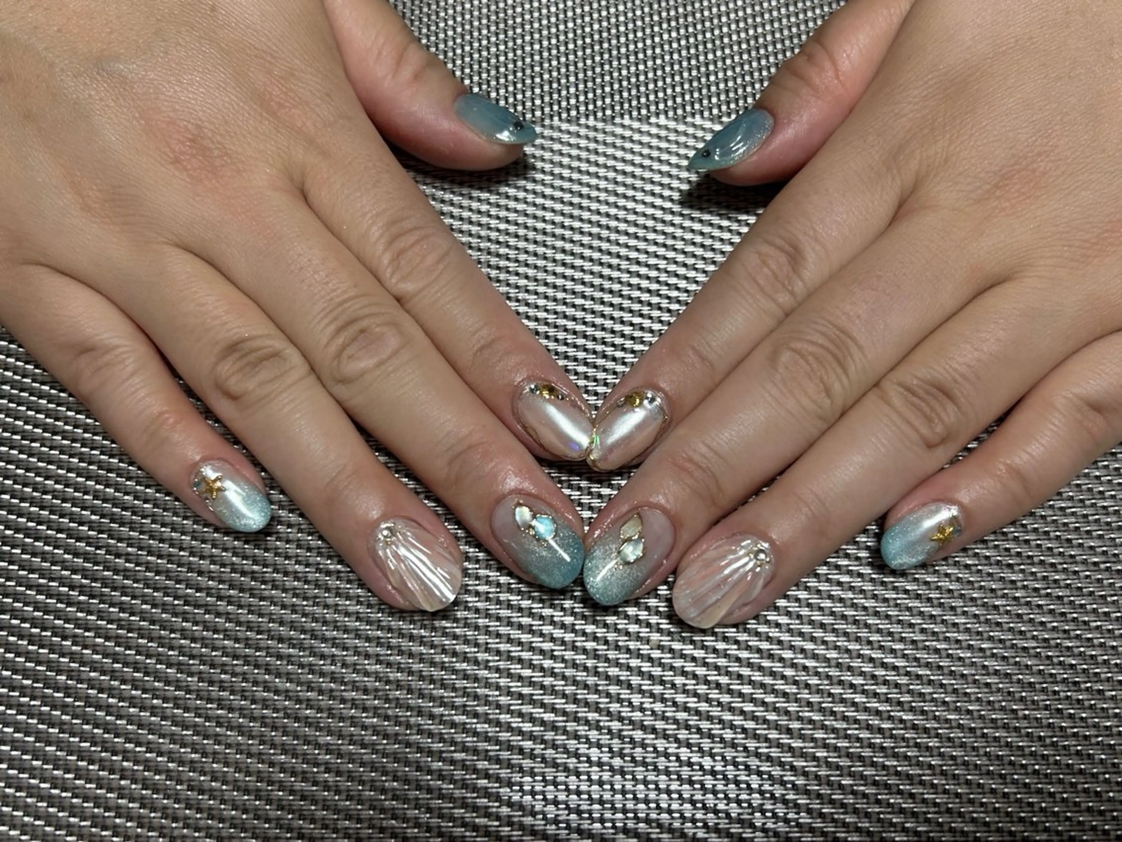 ネイル 夏ネイル ハンドネイル i nailのネイルデザイン