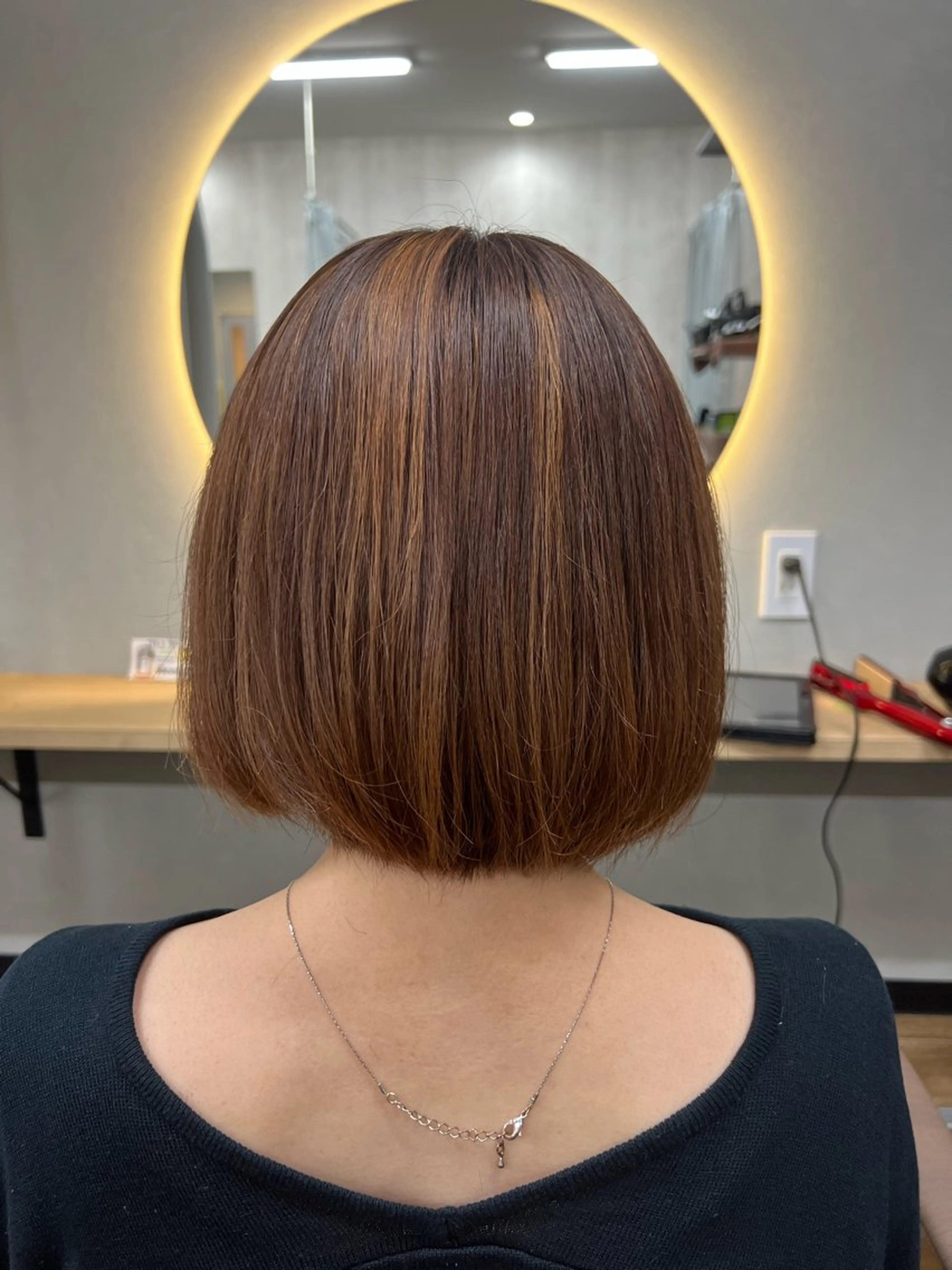 ミディアム ハイライト カット ヘアカラー TELA HAIR 幕張本郷店 千尋のヘアスタイル