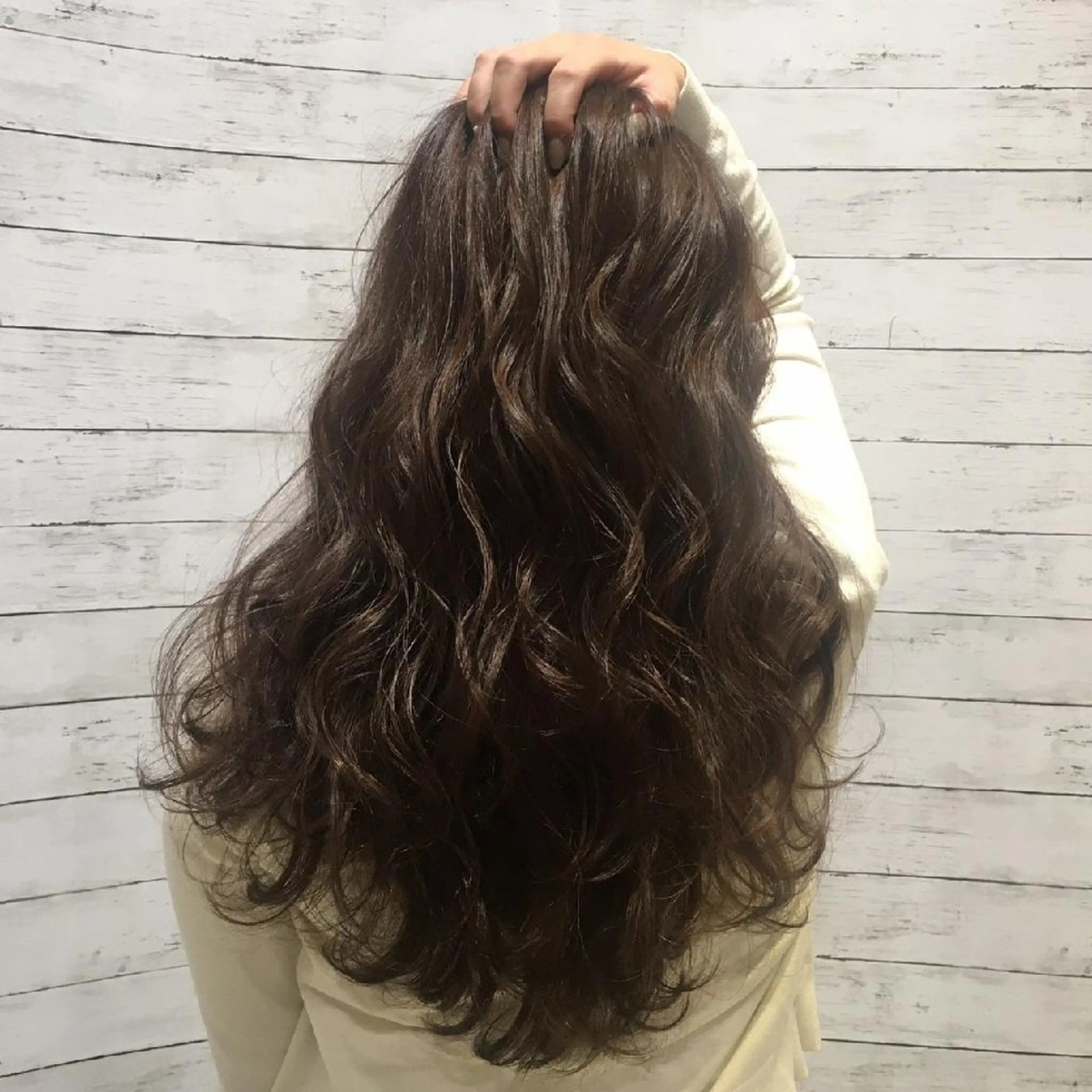 ロング カラー パーマ ヘアアレンジ 髪質改善/レイヤー Chere狭山のヘアスタイル