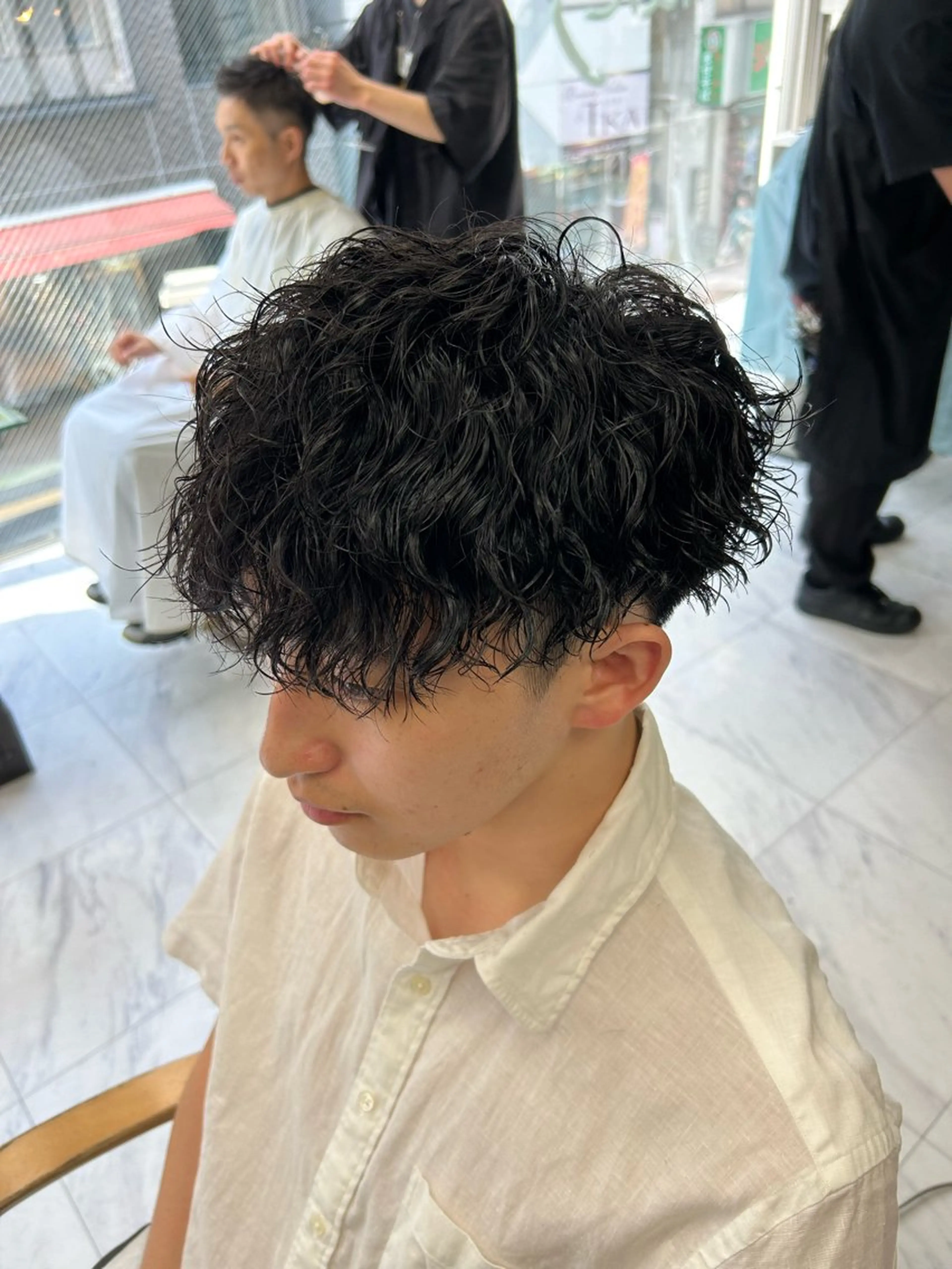 ショート パーマ メンズ メンズパーマ ツイストスパイラルパーマ スパイラルパーマ カット パーマ トリートメント メンズパーマ 💈後閑和真💈のヘアスタイル