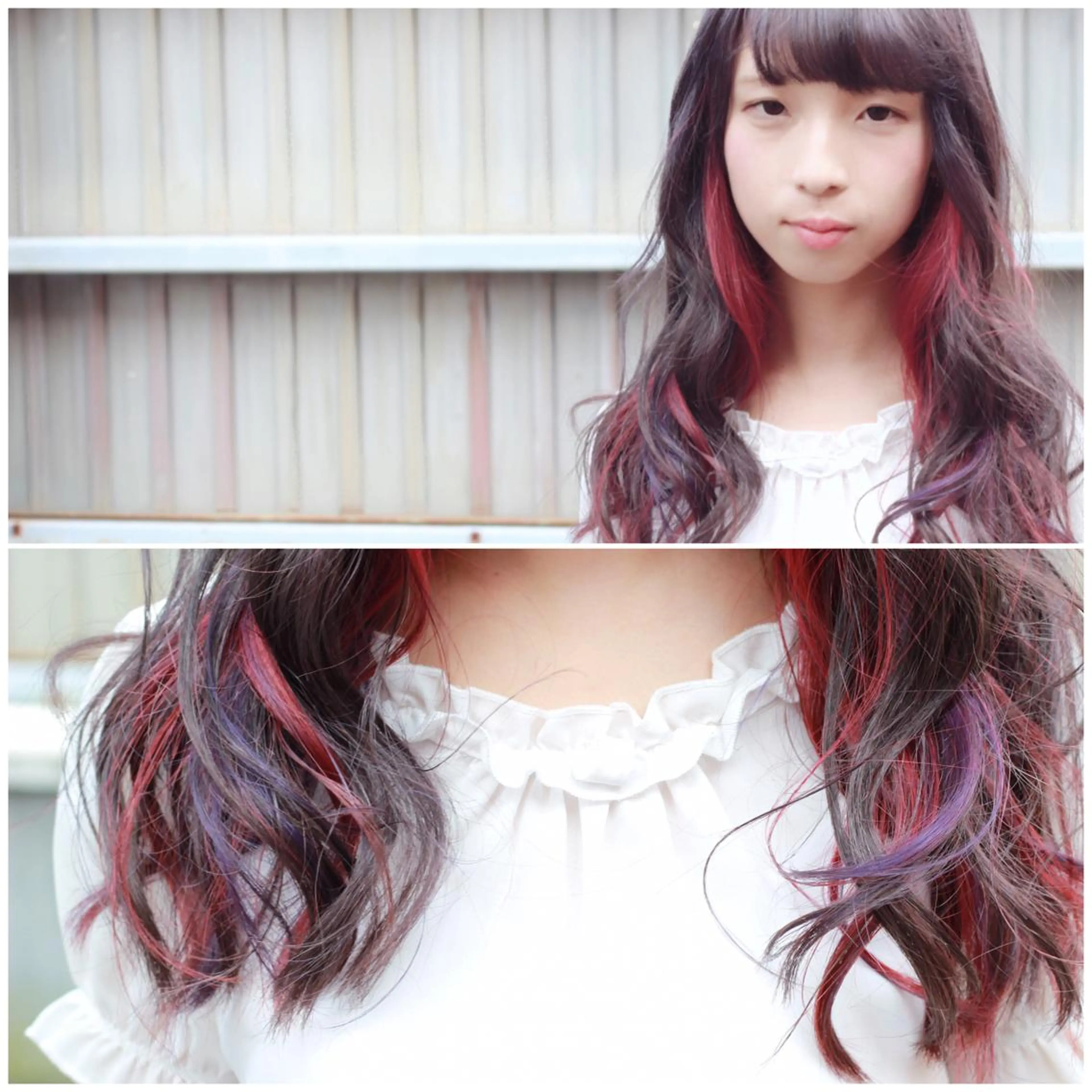 ロング カラー デザインカラー Viage （ビアージュ）のヘアスタイル