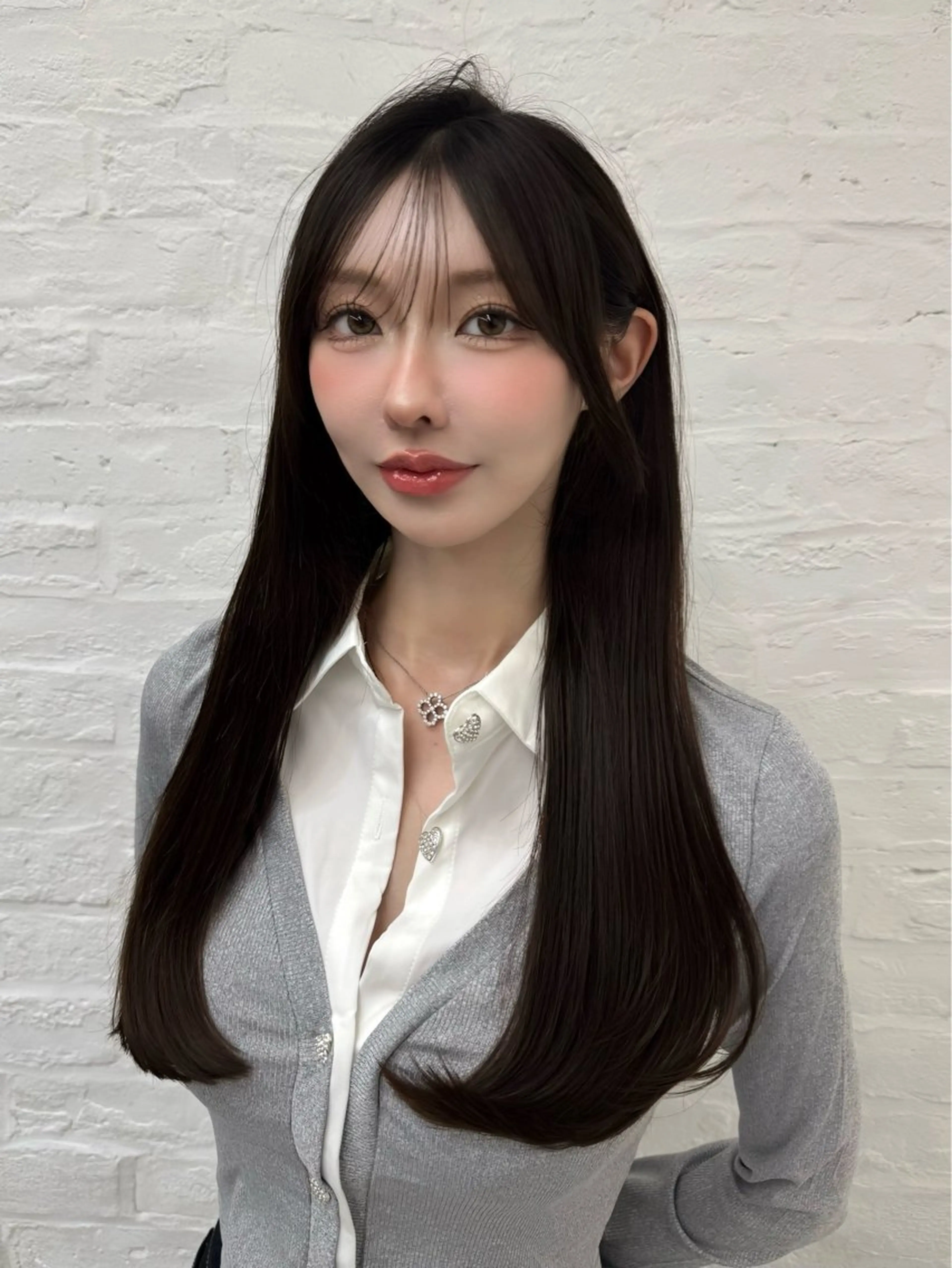 ロング カラー カット ヘアカラー 高島大登/顔周り /レイヤーカットのヘアスタイル