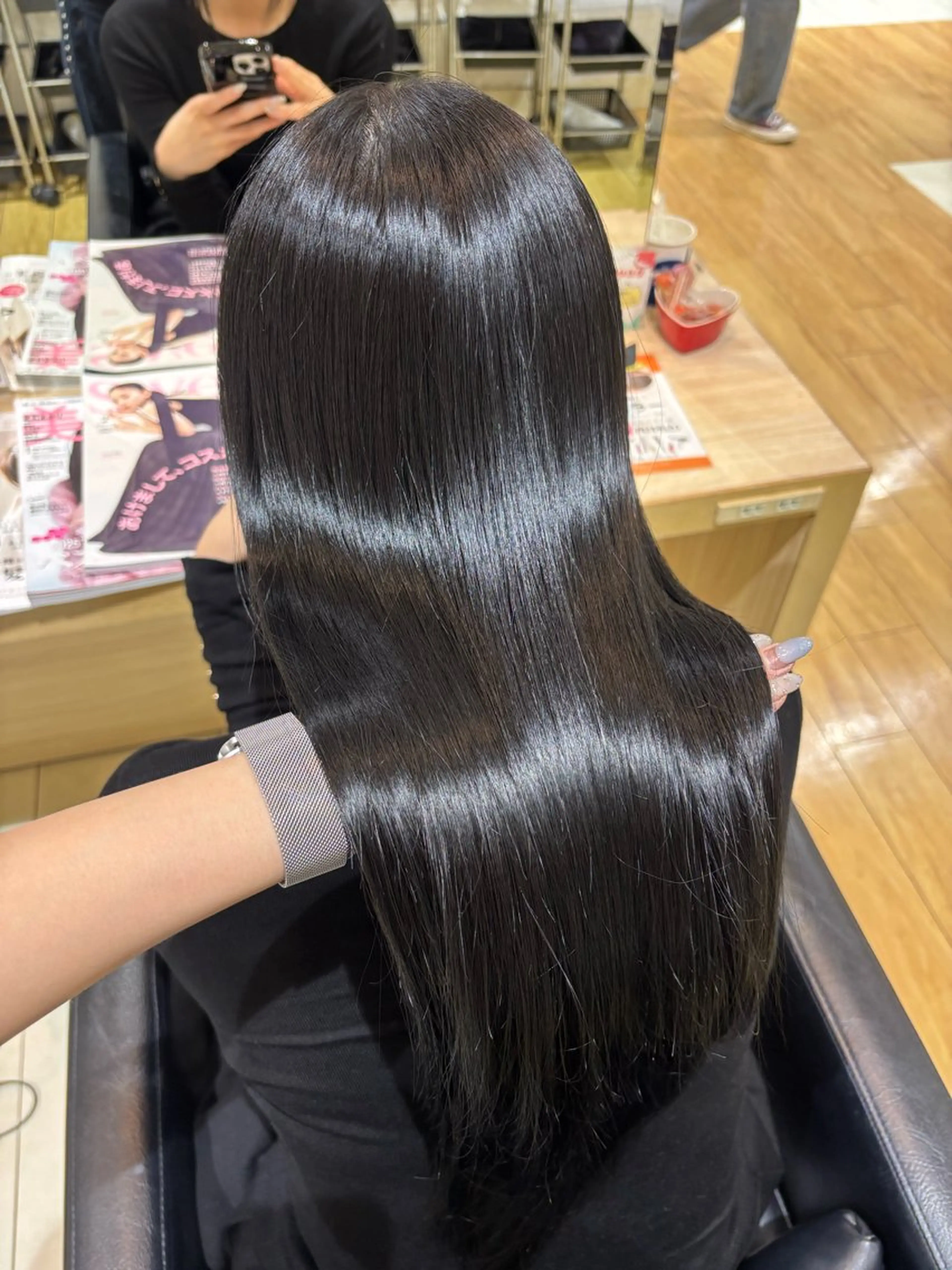 ロング 髪質改善 トリートメント 松岡 ひなののヘアスタイル