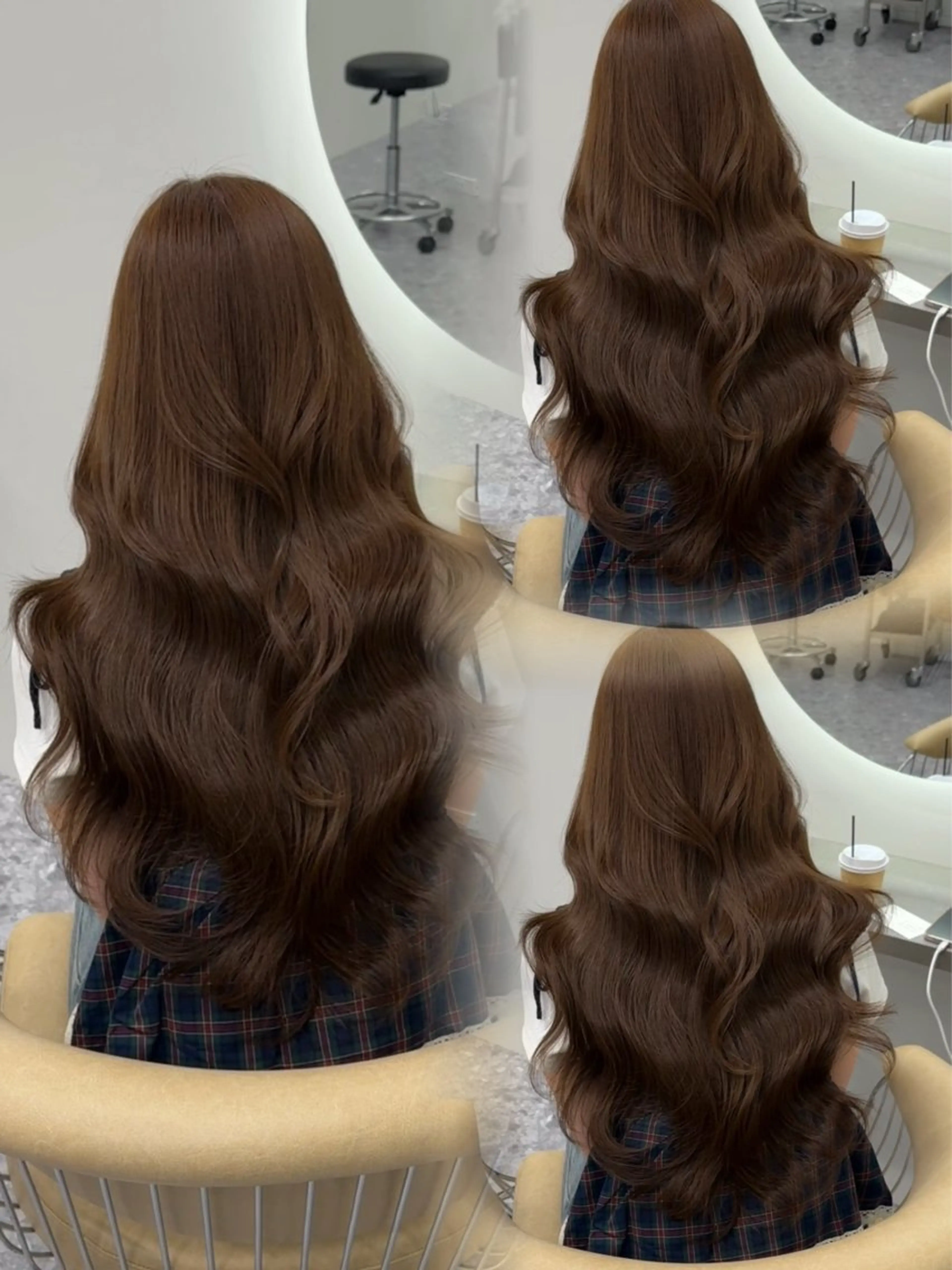 ロング カラー ベージュカラー ブリーチなしヘーゼル 🤎透明感カラー 唯のヘアスタイル