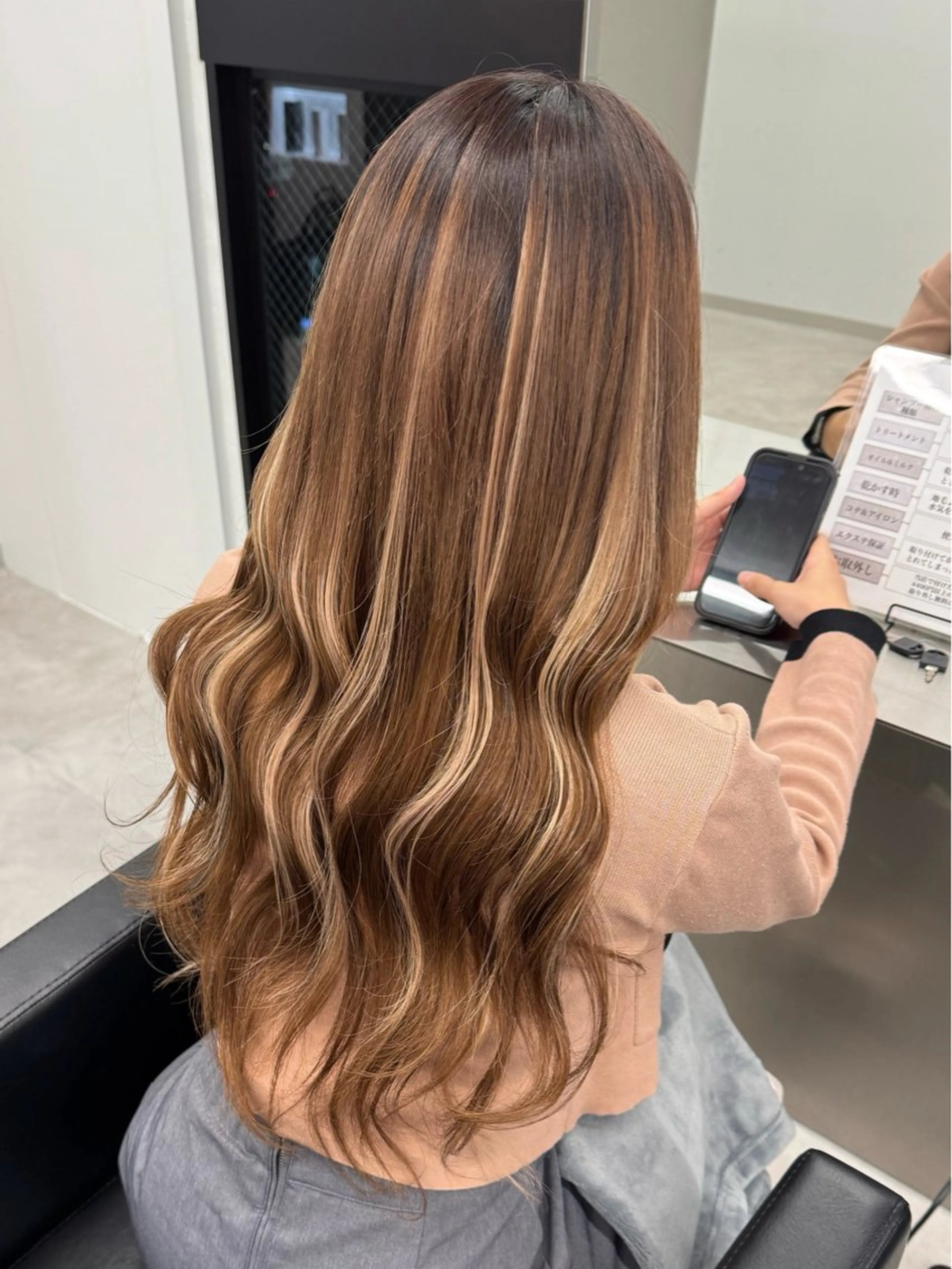 ロング ボブ エクステ ハイライト ロング ハイトーン/エクステ /韓国ヘアKENTAのヘアスタイル