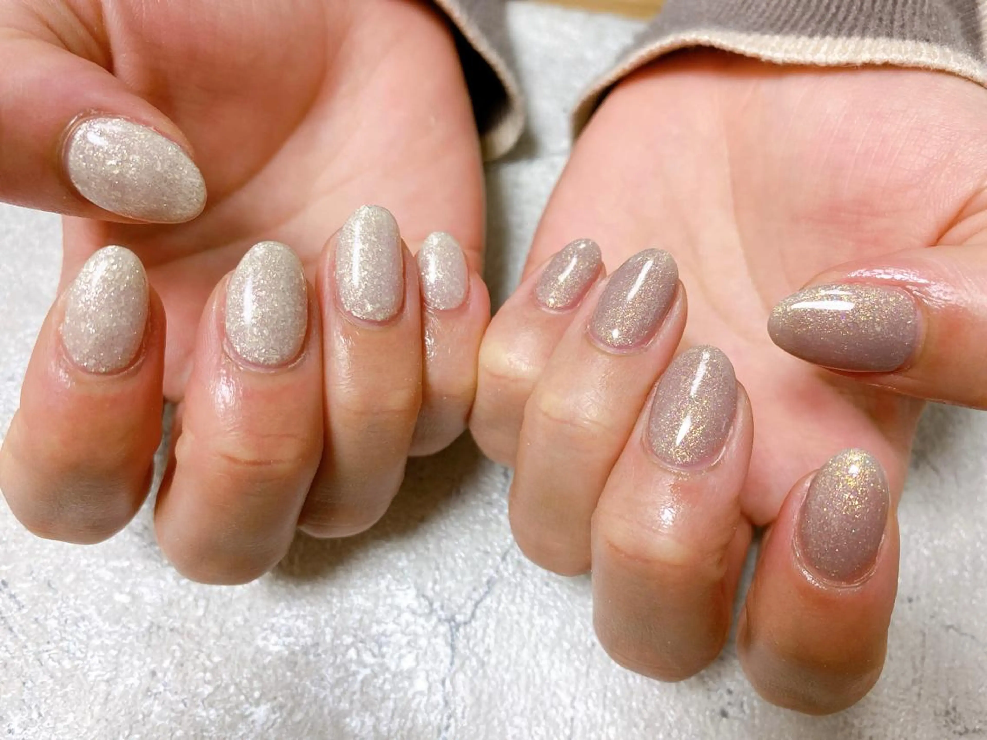 ネイル ラメ(グリッター) ハンドネイル mogunail &blowのネイルデザイン