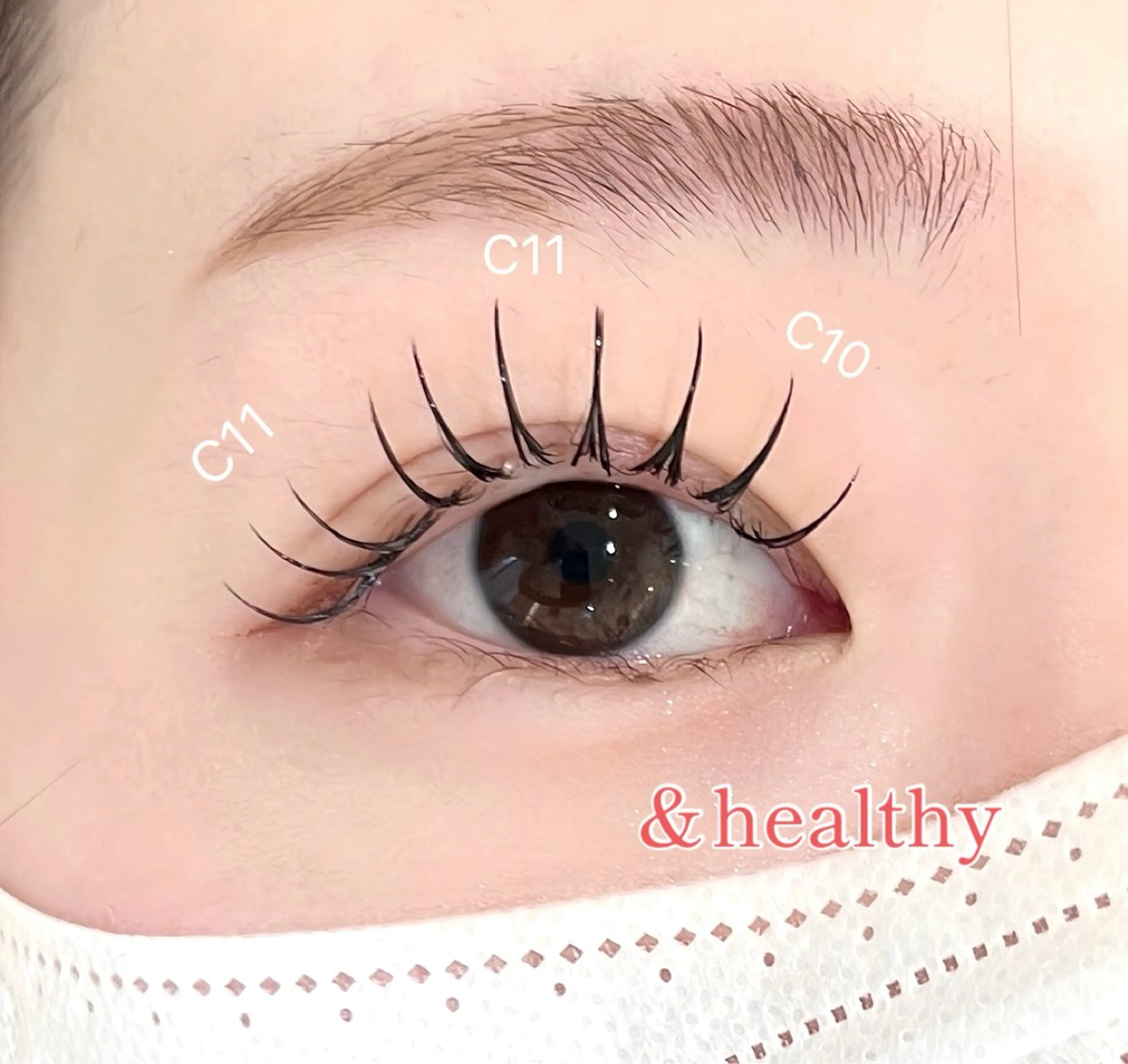 🫧アンドヘルシー 🫧（マツエク100本＋まつ毛パーマ）束感コーティング付の写真