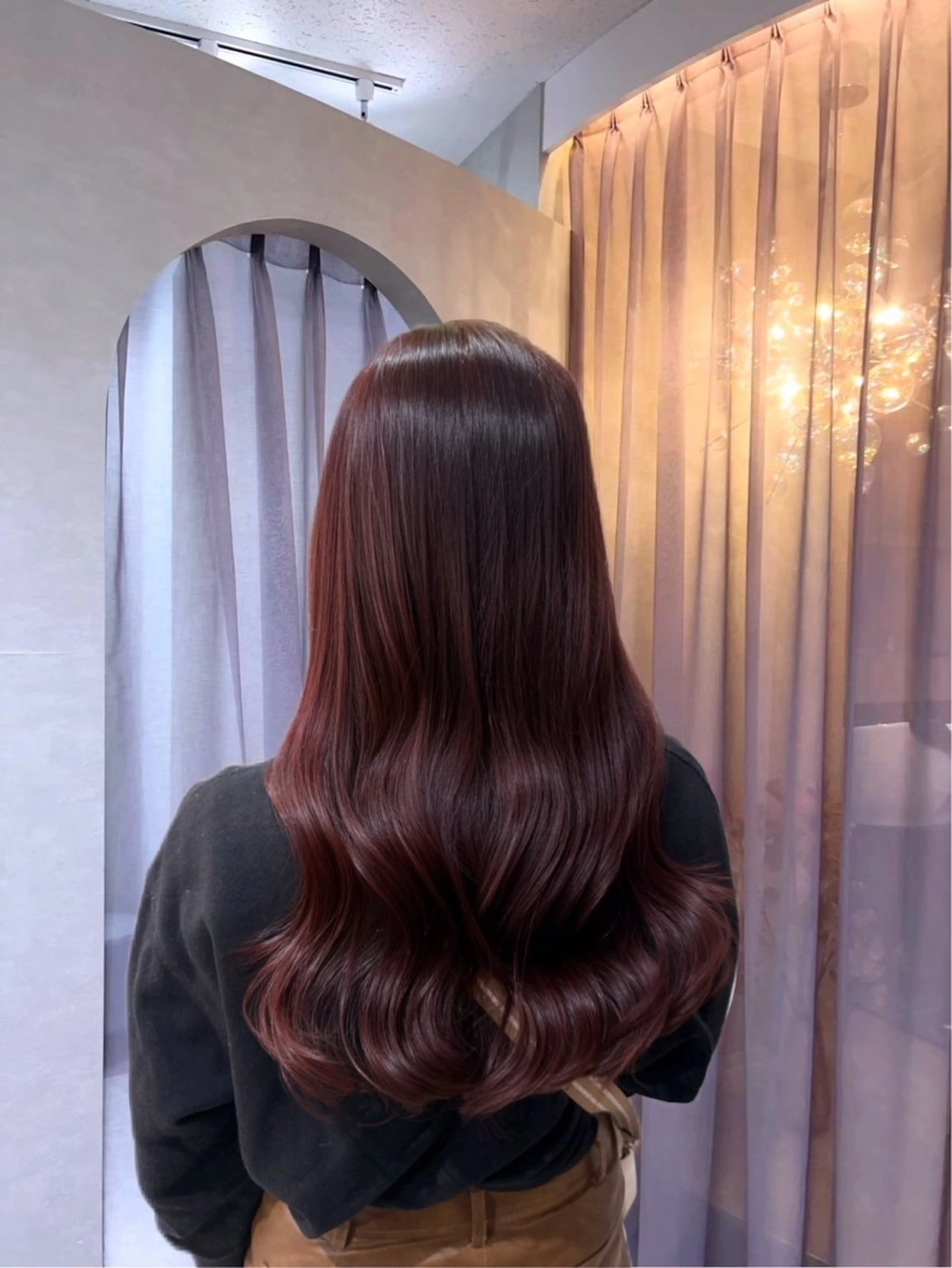 ロング カット ヘアカラー 斉藤 結のヘアスタイル