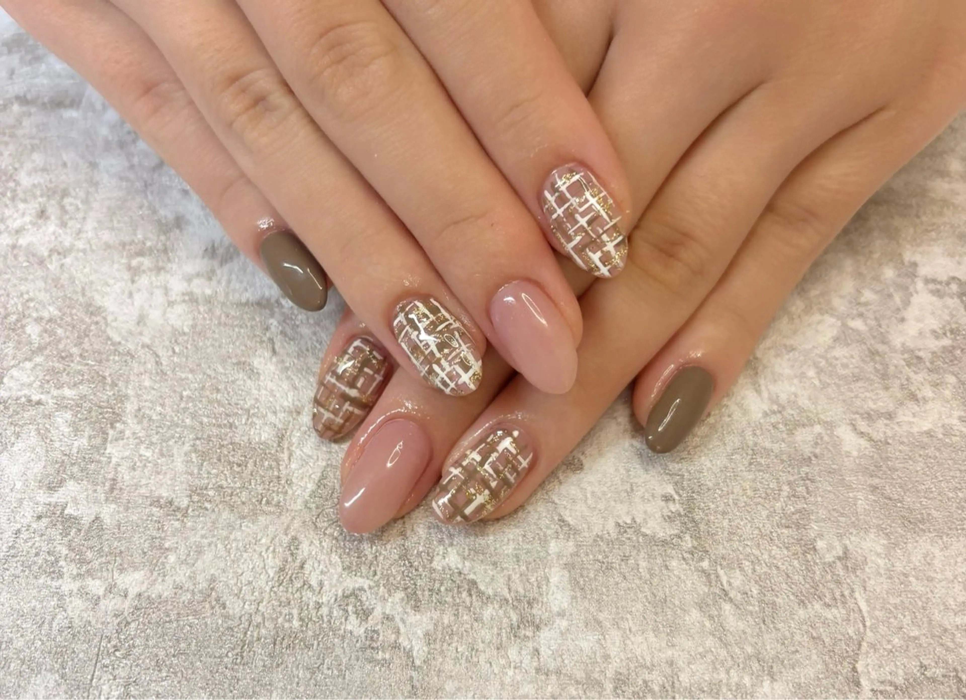 ハンド定額デザインコース💅(色変えおk)の写真