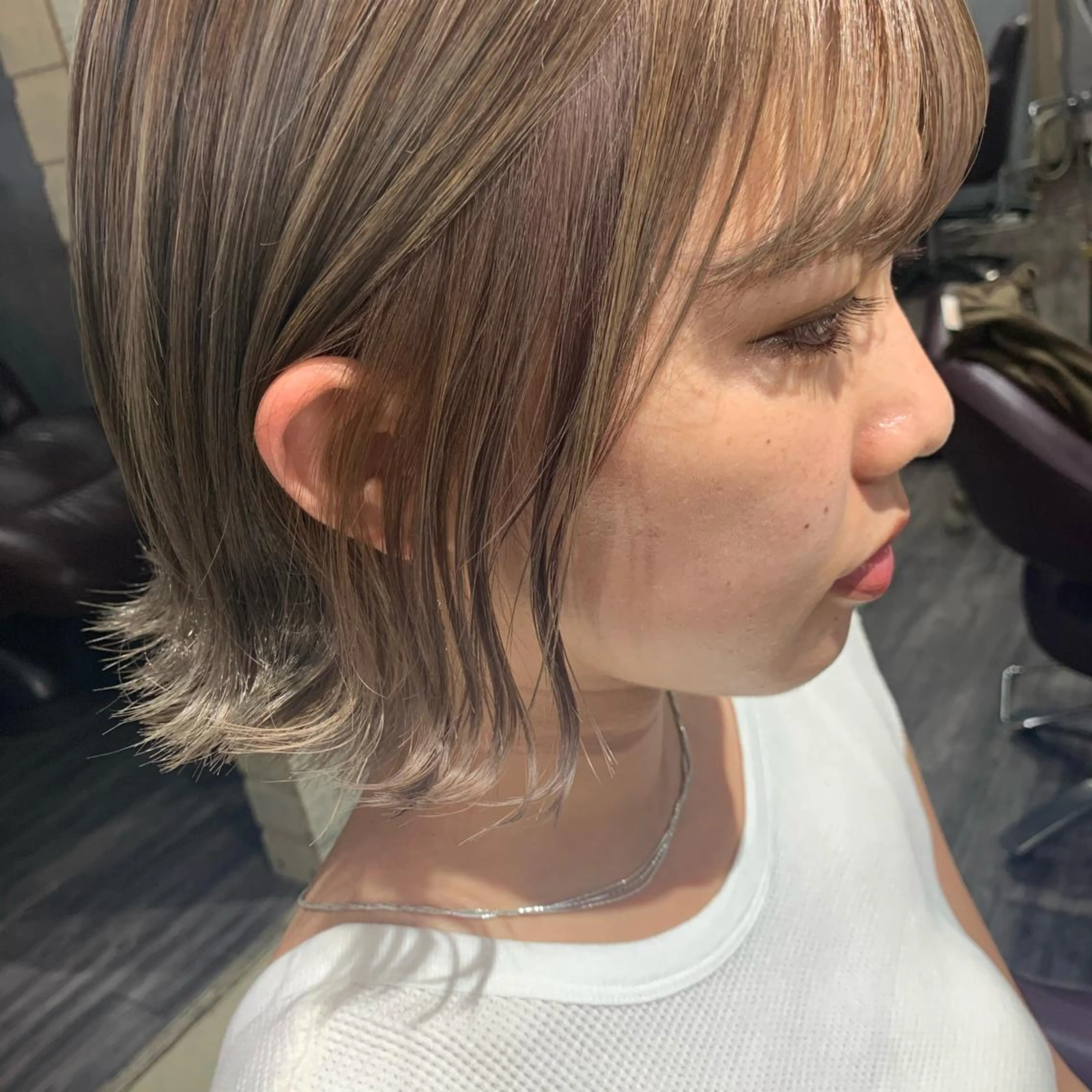 ショート カラー ツチダ カホのヘアスタイル