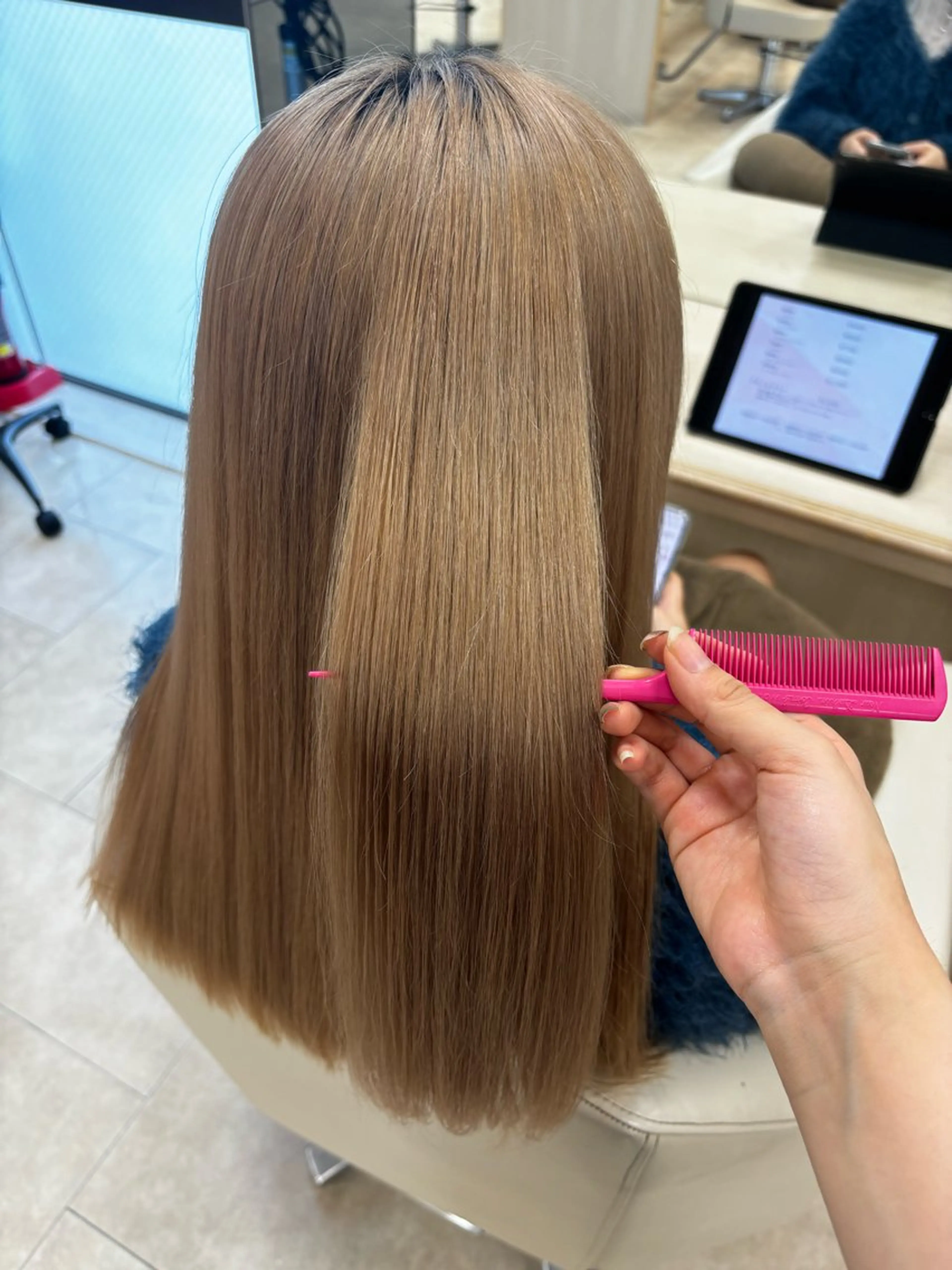 ロング カラー カット ヘアカラー 推し活/韓国/ブリー チカラーminamiのヘアスタイル