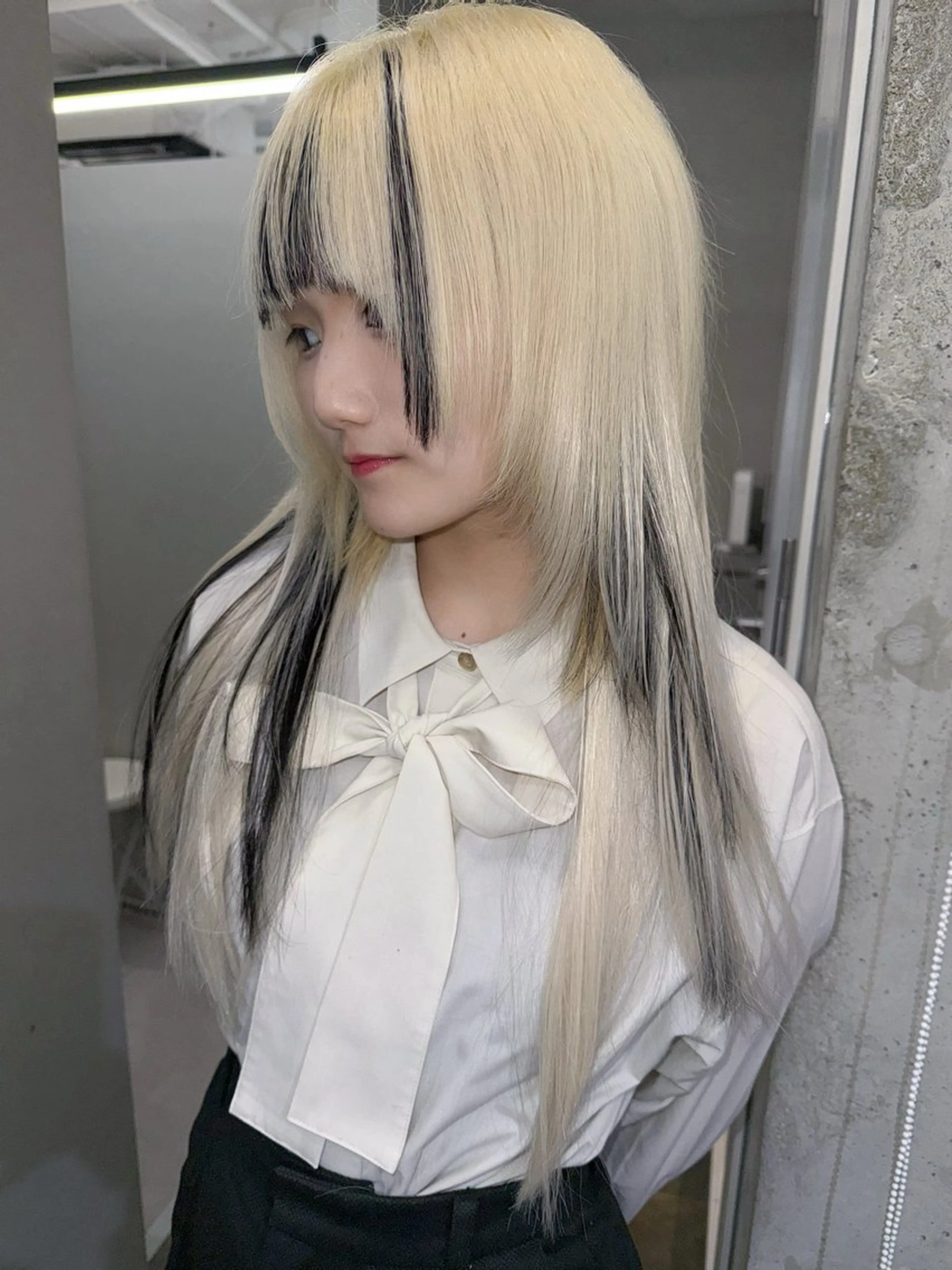 ロング エクステ レイヤーカット ロング エクステ Amelie yunのヘアスタイル