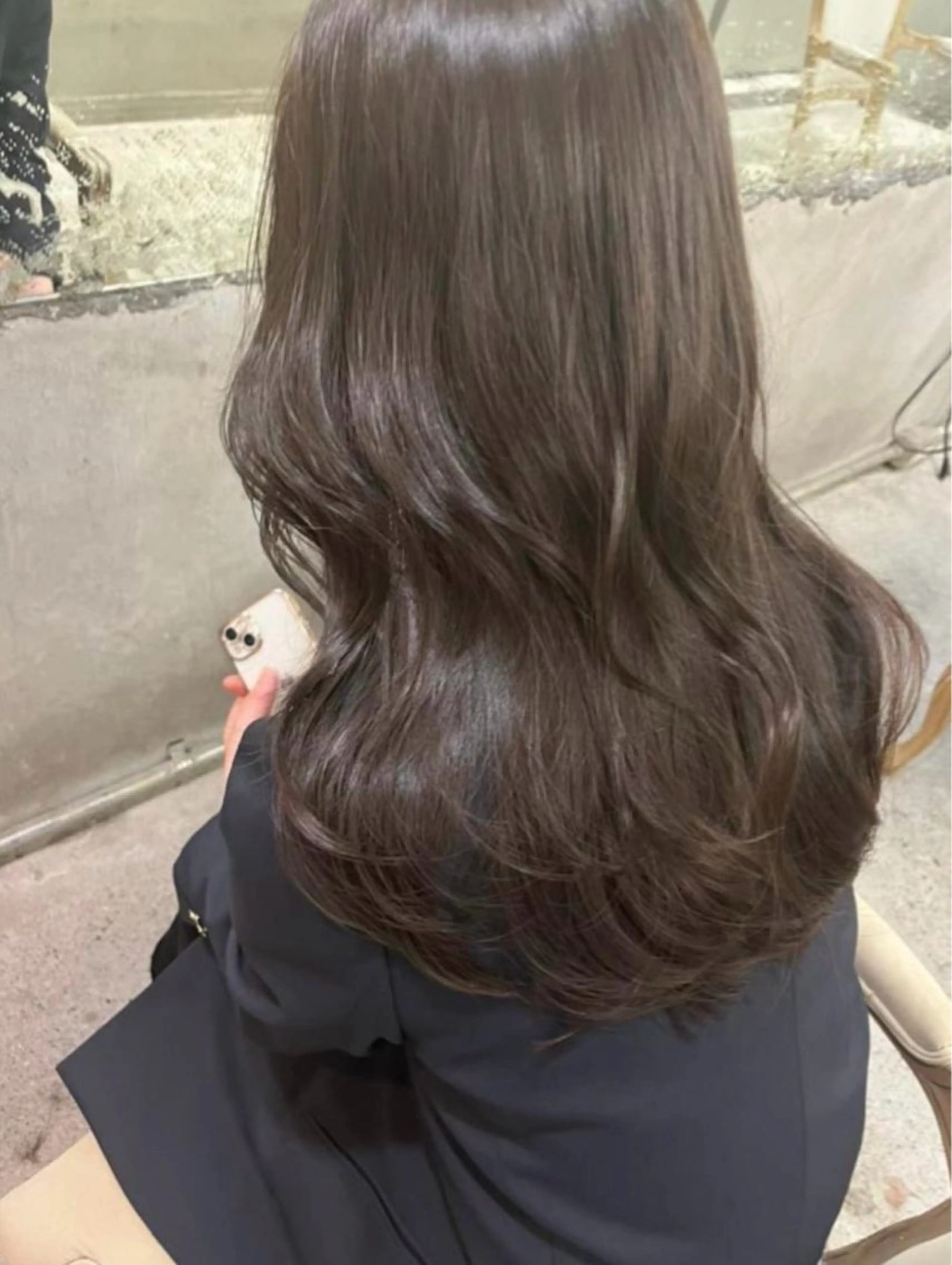 カラー 透明感カラー オリーブカラー カット ヘアカラー トリートメント 🍀火曜以外予約⭕ 安藤澪央☘️のヘアスタイル