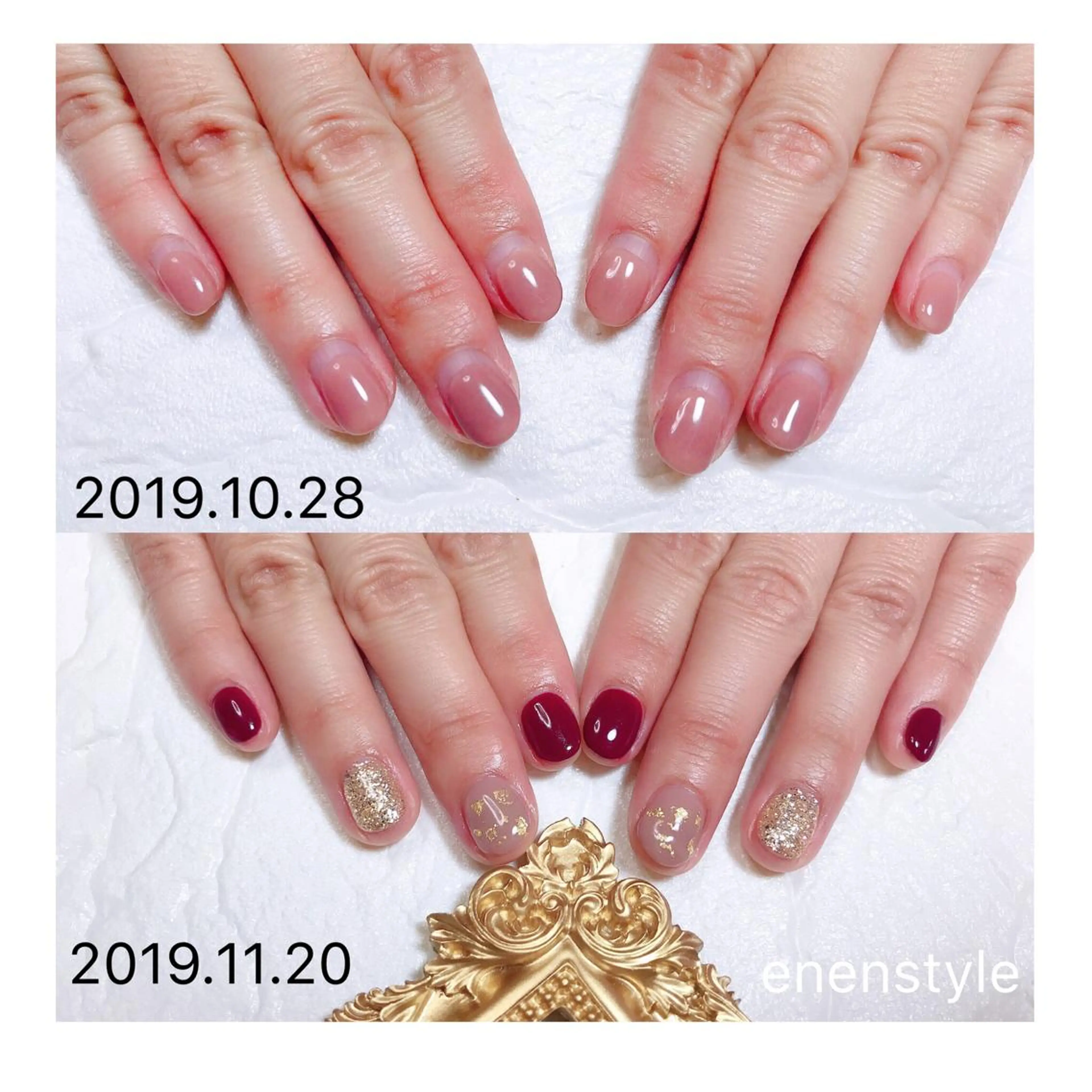 ショート ネイル ジェルネイル ニュアンスネイル オフィスネイル シンプルネイル 👑enen style👑のネイルデザイン