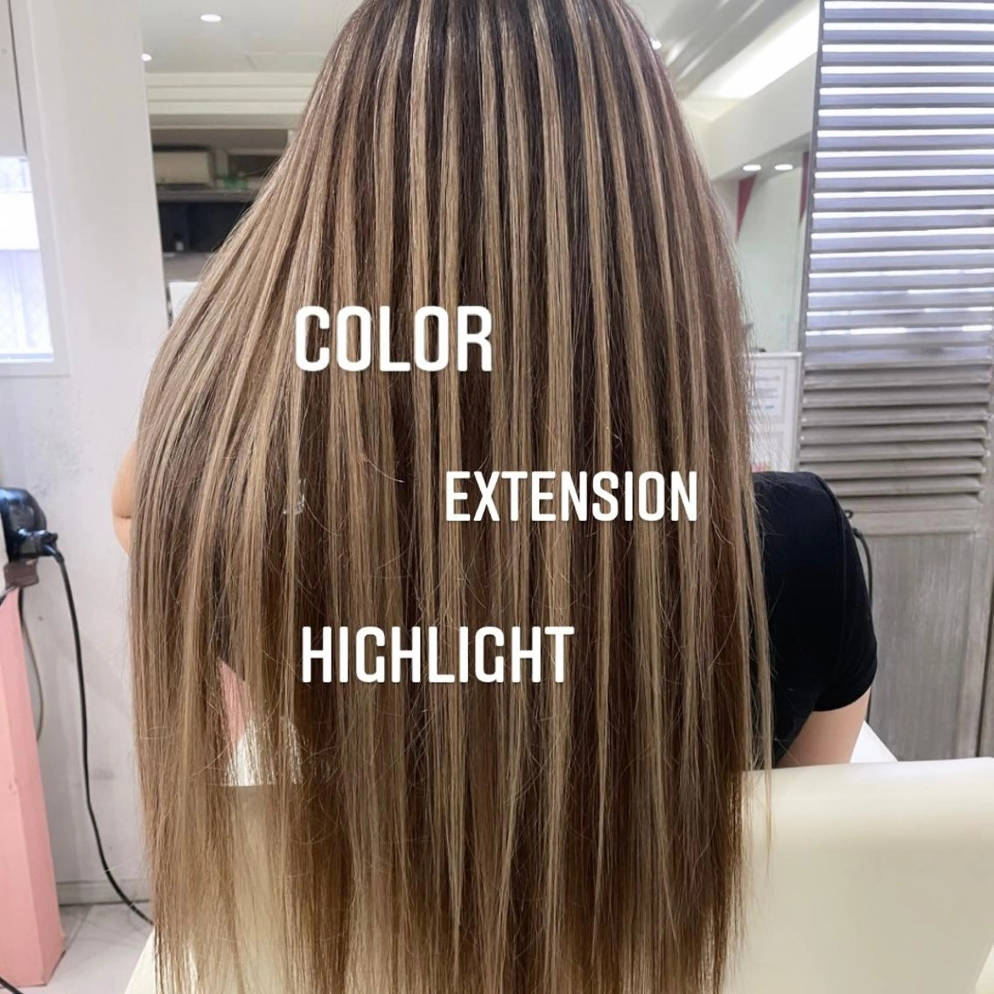 ロング カラー アイブロウ ヘアカラー エクステ エクステ🩵ブリーチ 韓国ヘア🩵KAEのヘアスタイル