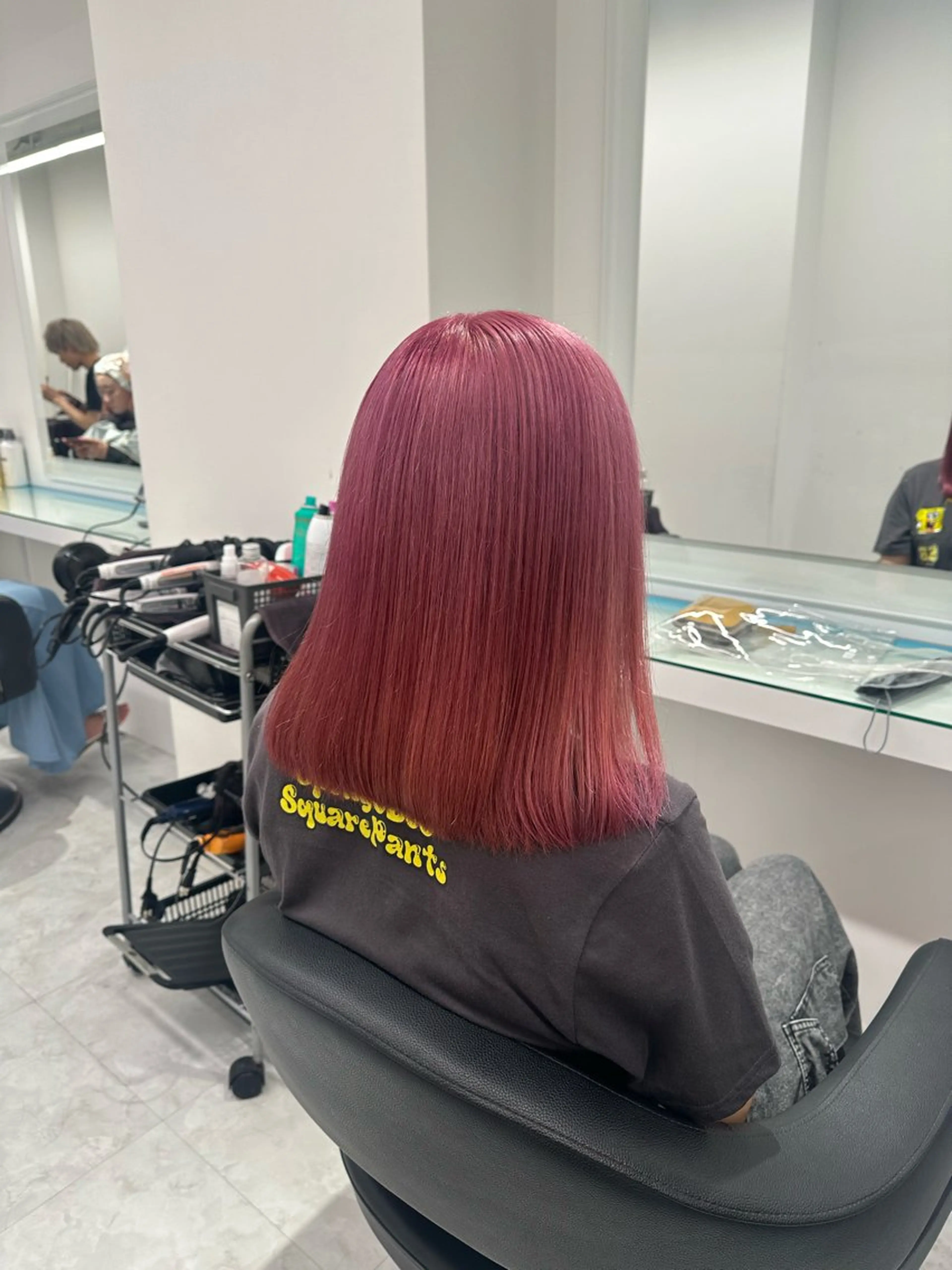 ミディアム カラー ヘアカラー トリートメント ヘッドスパ ヘアセット ❄最強かわいいカラー ❄️MINA❄️のヘアスタイル