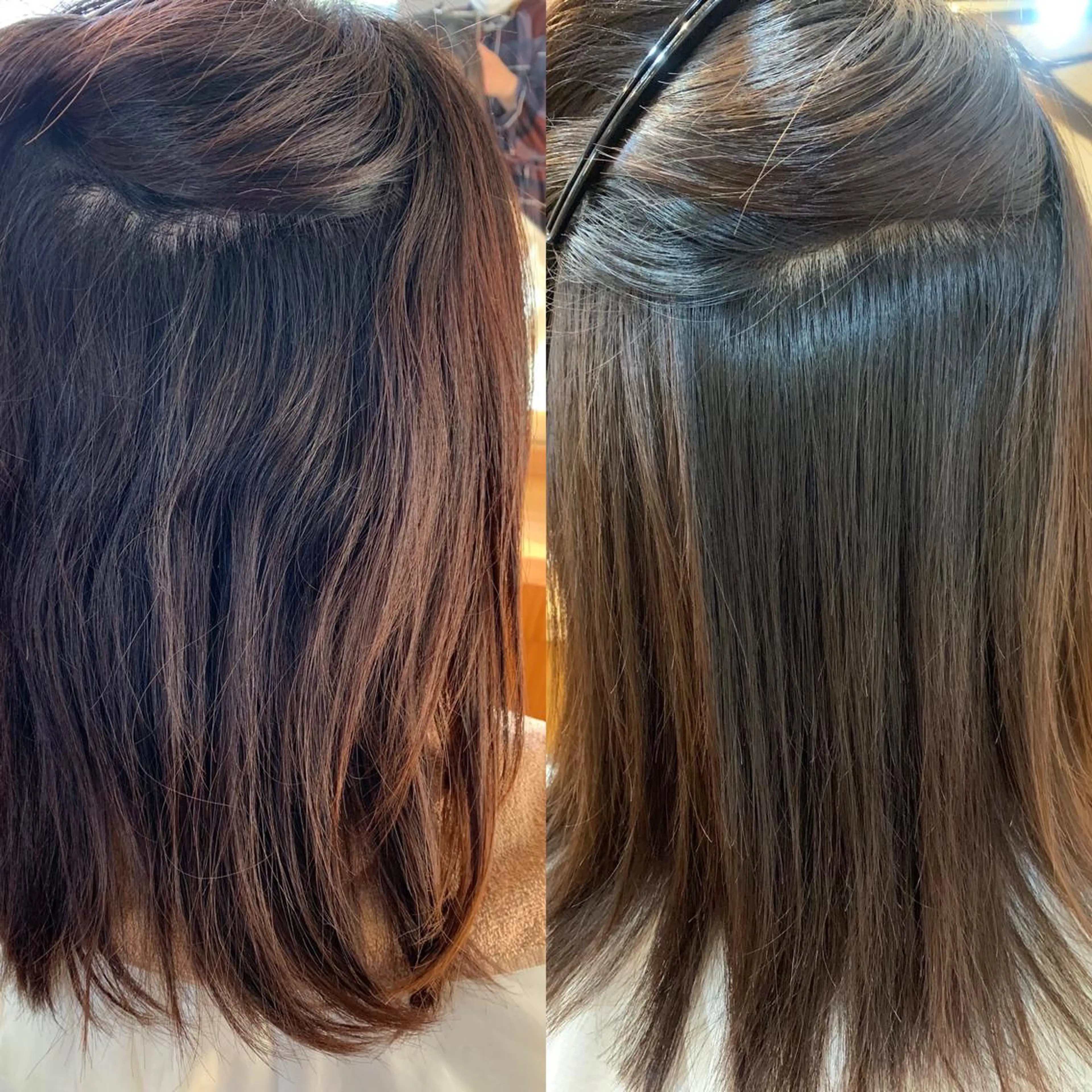 【鶴田限定梅雨対策メニュー】艶髪縮毛矯正＋シャンプーブローの写真