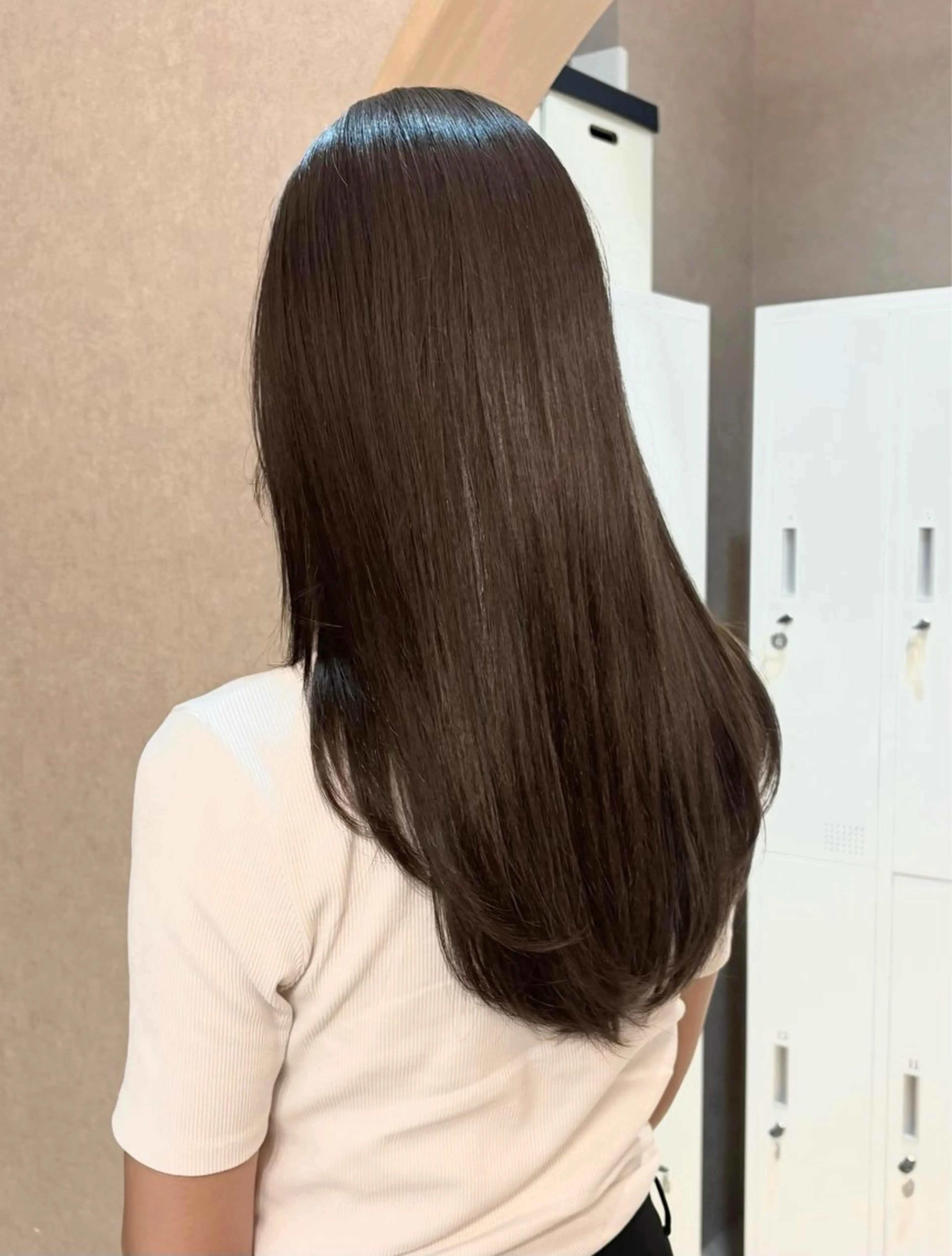 ミディアム ヘアカラー 似合わせ/ベージュ /レイヤー/りほ🤍のヘアスタイル