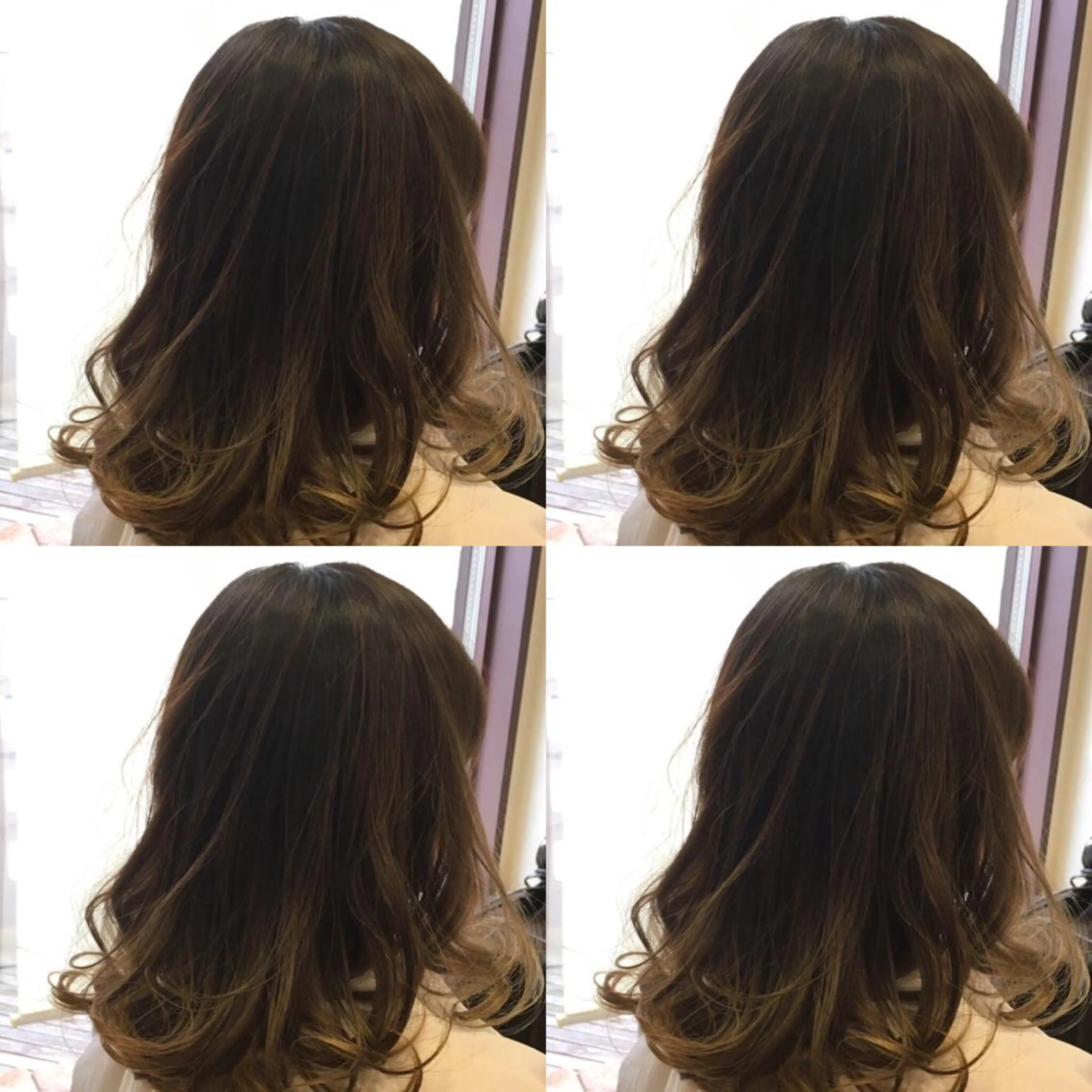 ミディアム カラー 北原 練のヘアスタイル