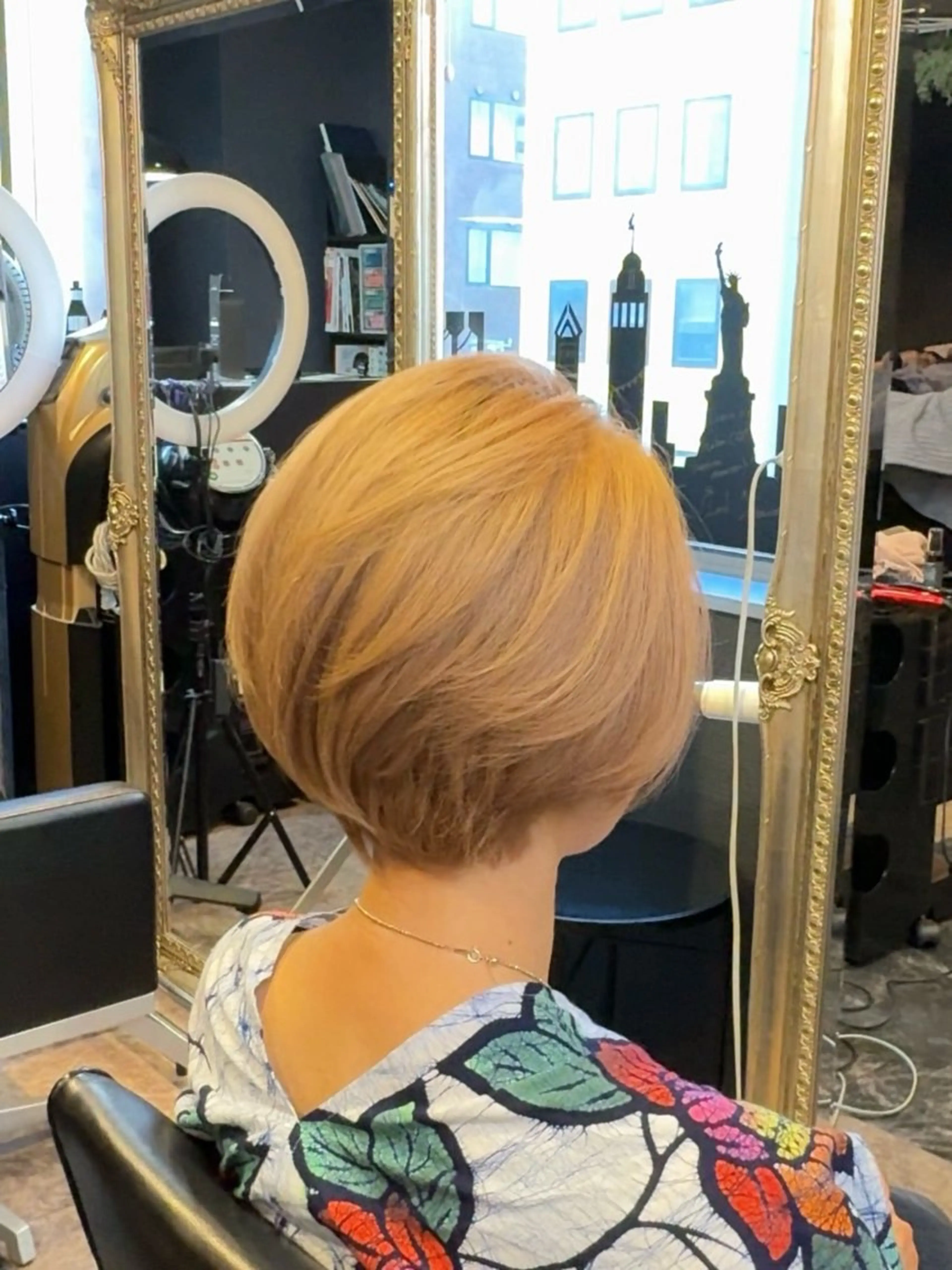 ショート カラー ベージュカラー ブリーチ ショートヘア カット ヘアカラー 店長 ハイトーン× 髪質改善/舘野 涼太のヘアスタイル