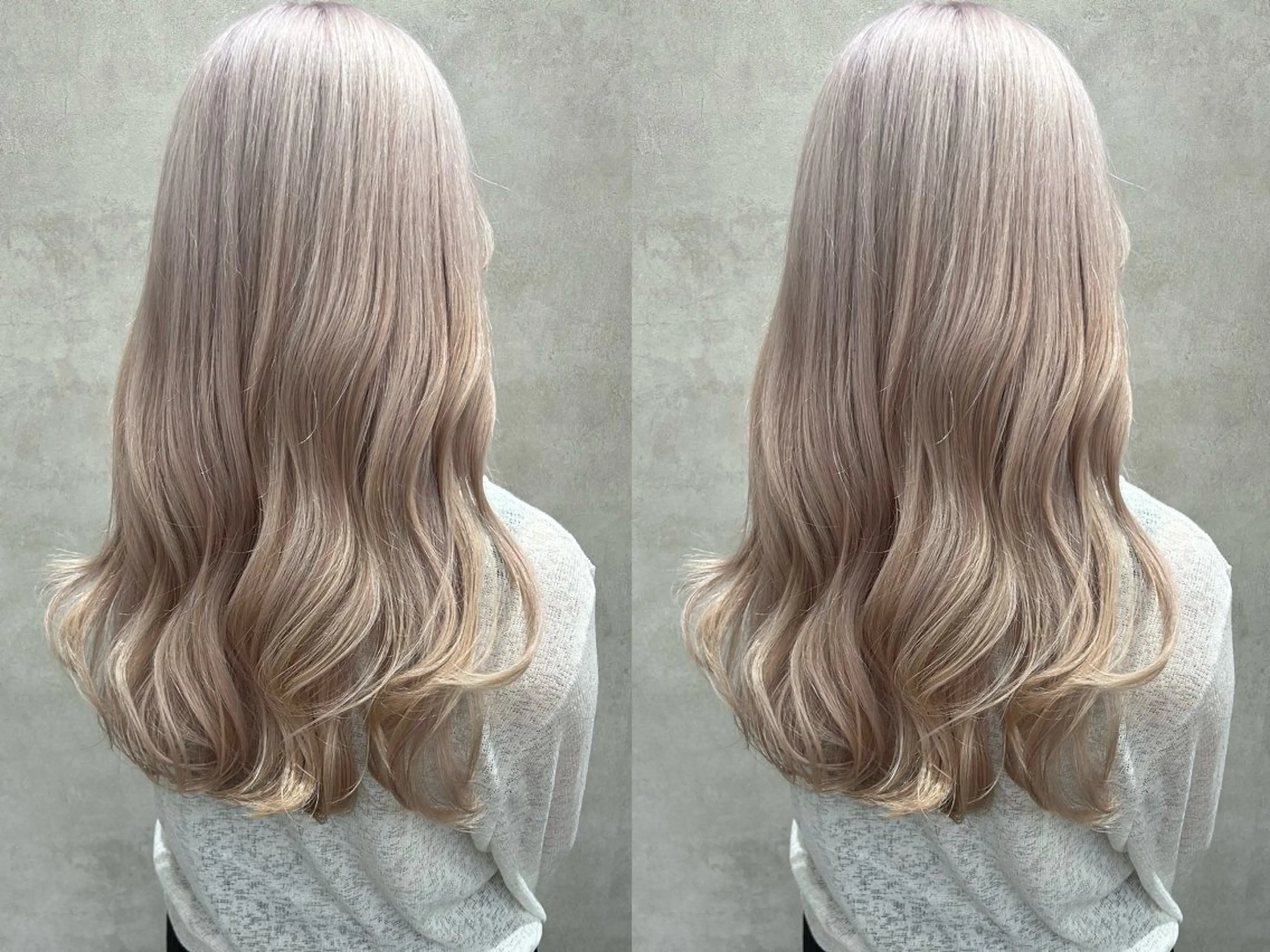 ロング カラー ブリーチ ブロンド ホワイトブロンド ヘアカラー トリートメント 優花/ハイトーン /デザインカラーのヘアスタイル