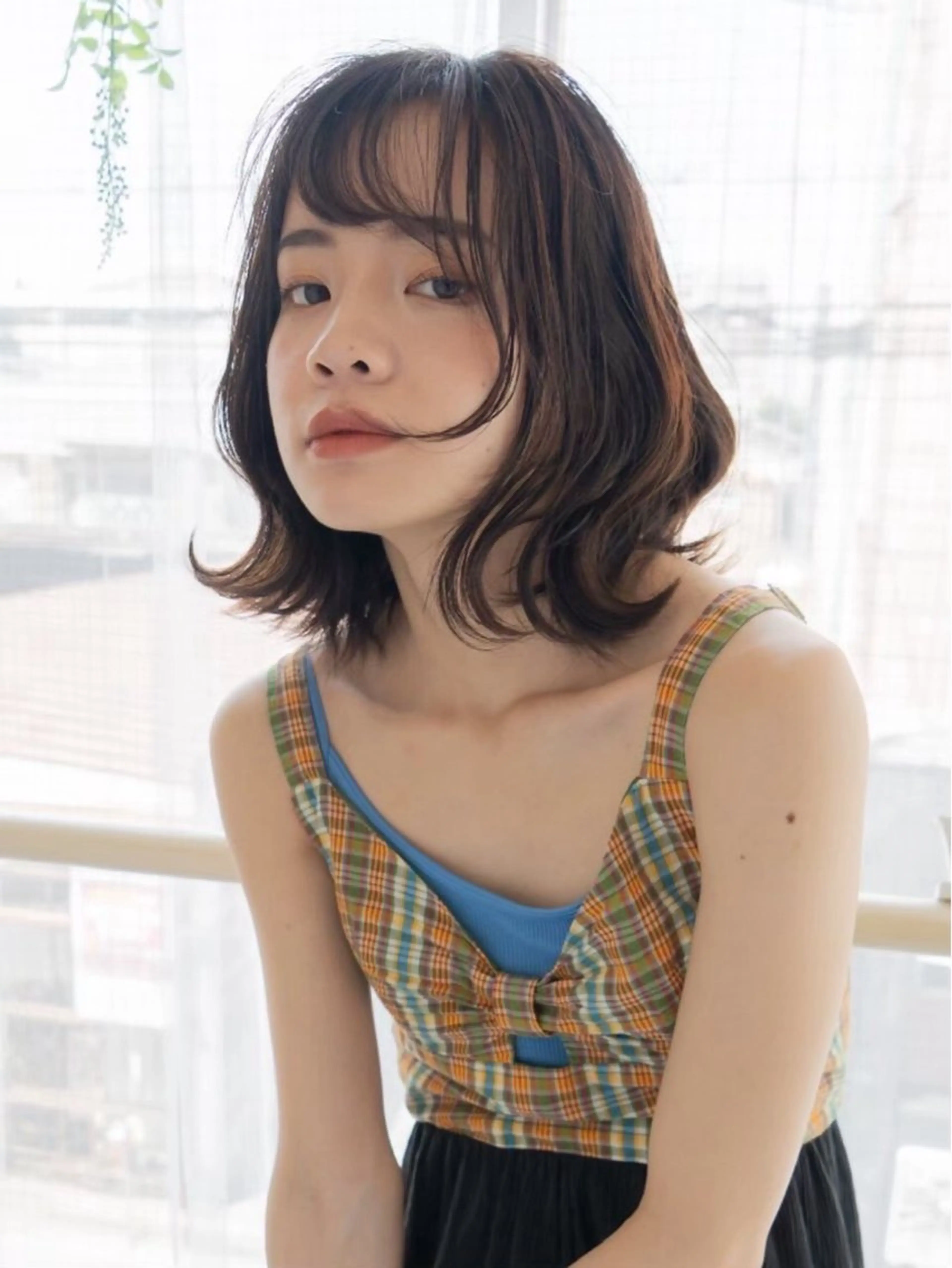 ミディアム カラー レディースカット モデル✂️中野裕介のヘアスタイル