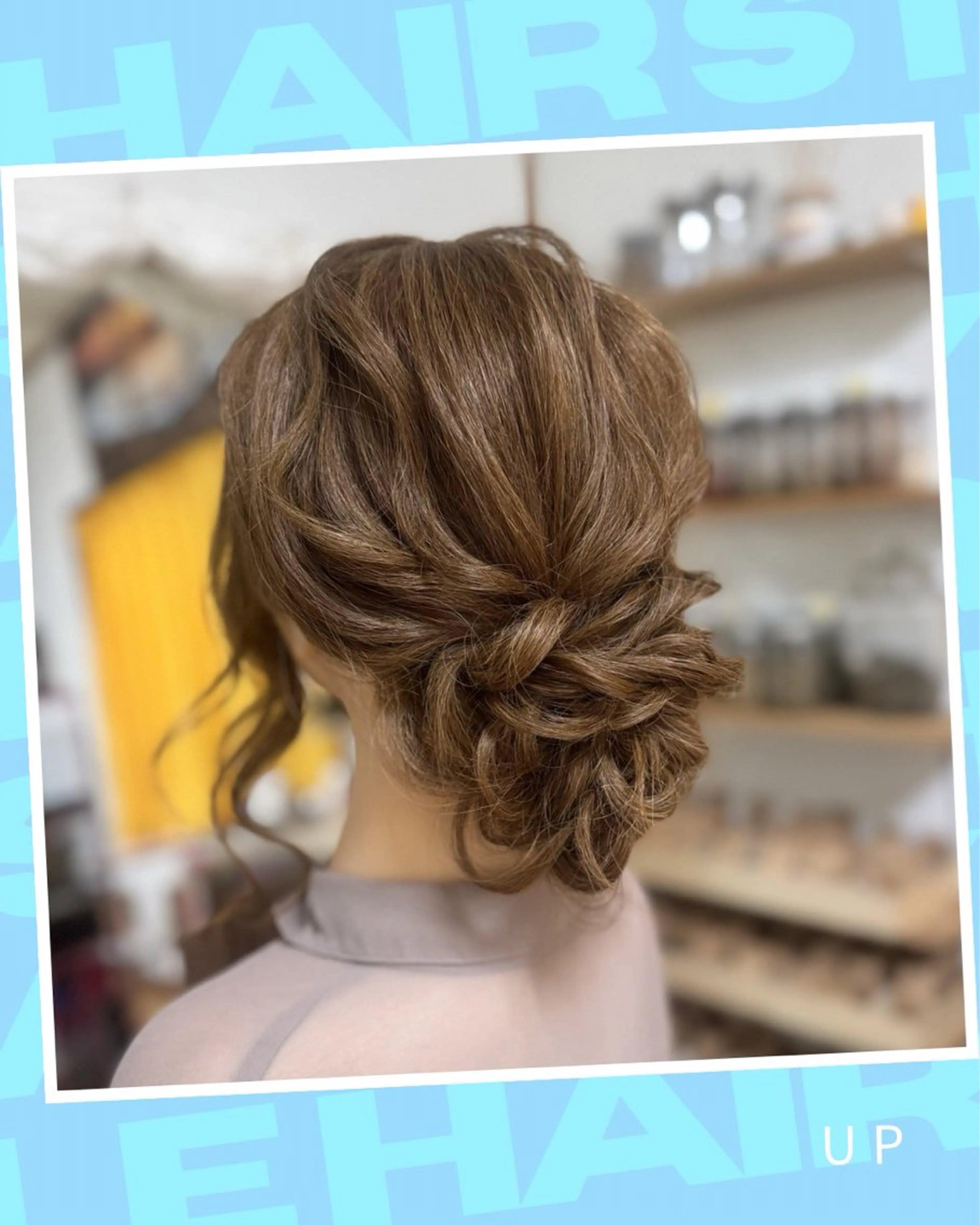 セミロング ヘアアレンジ ヘアセット Yamauchi natsumiのヘアスタイル