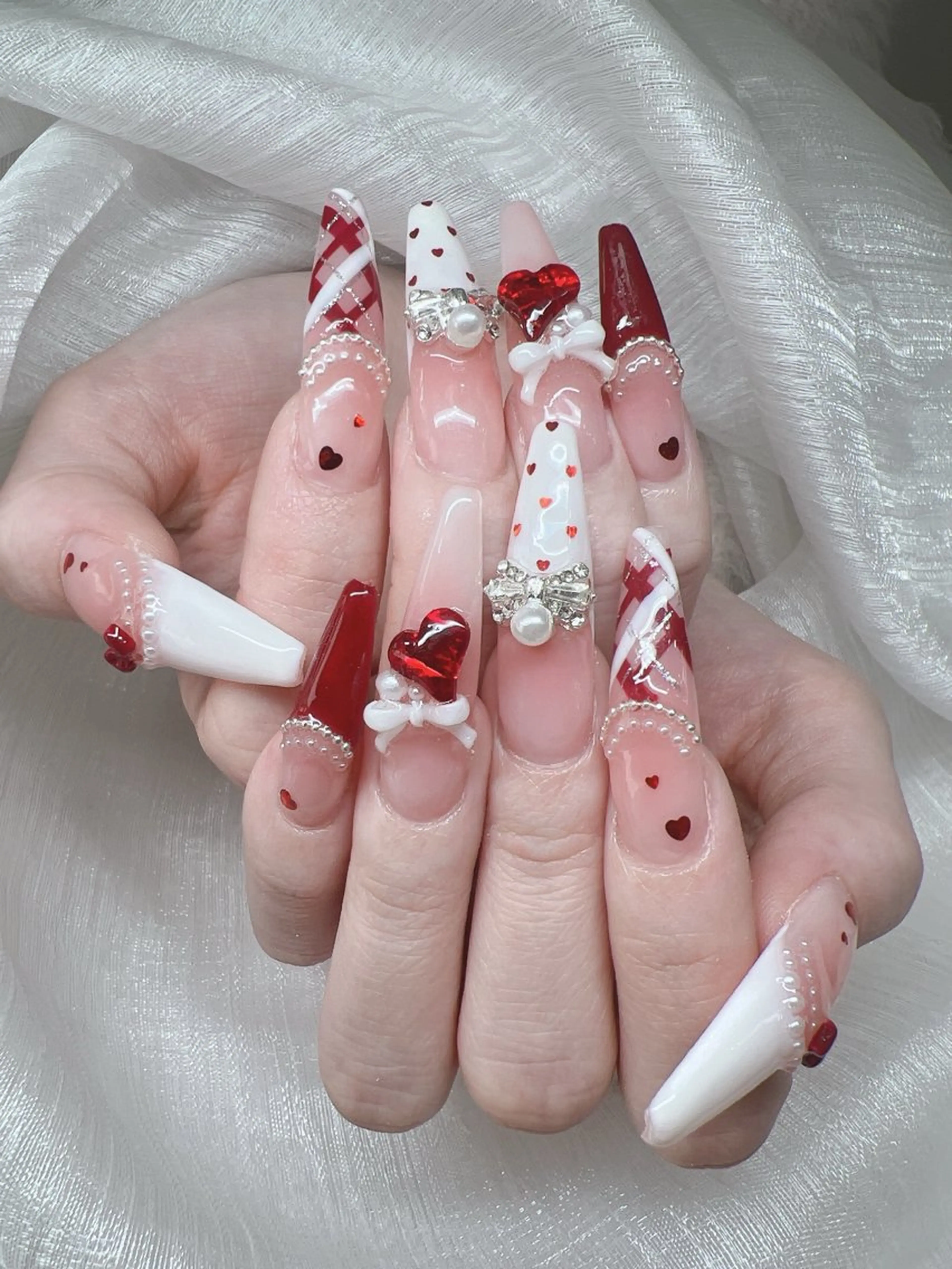 ネイル ハンドネイル Lee Nails チップ長さだし専門店のネイルデザイン