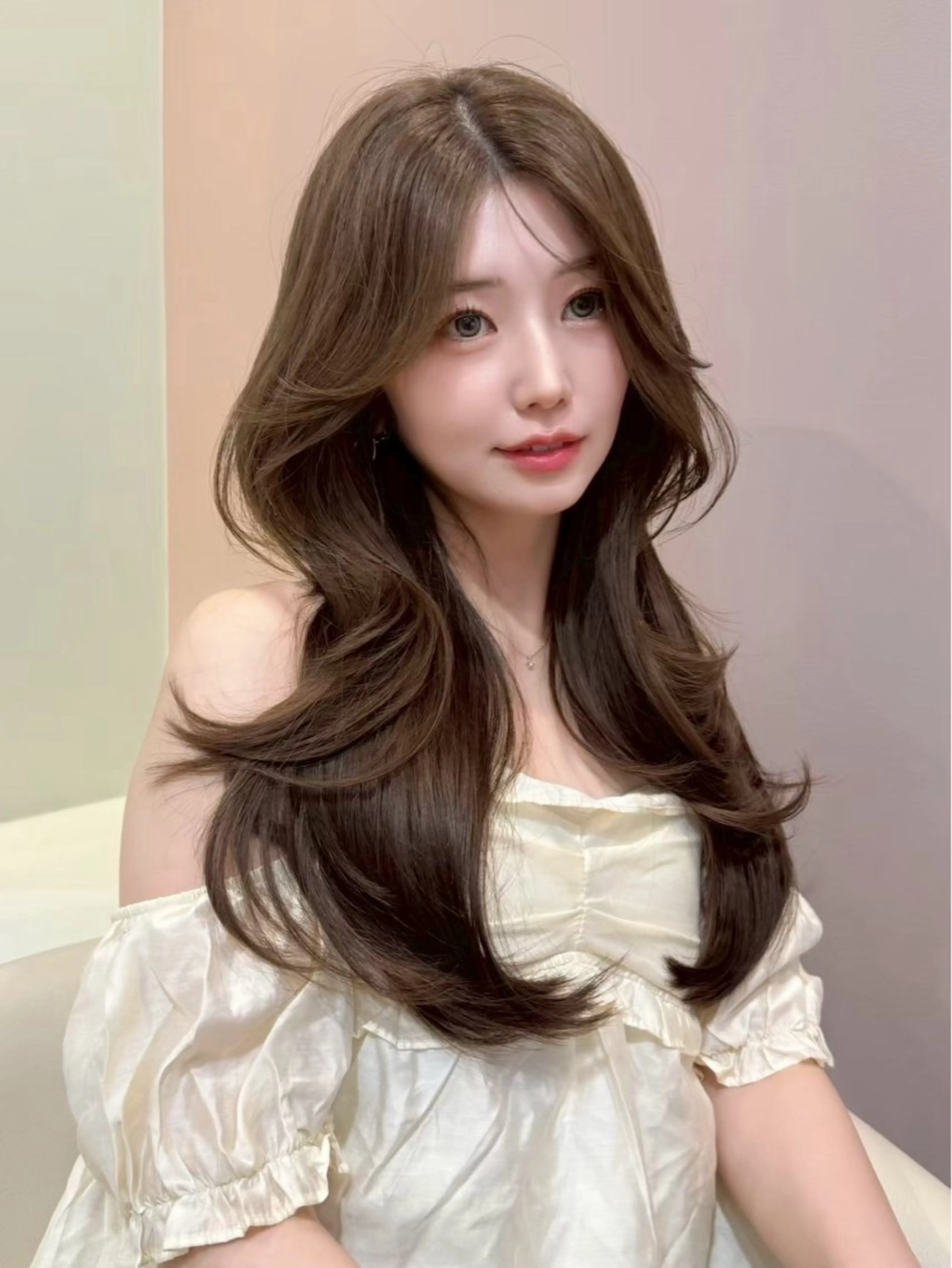 ロング カラー ヘアアレンジ 美髪縮毛矯正/ 透明感カラー吉田光佑のヘアスタイル