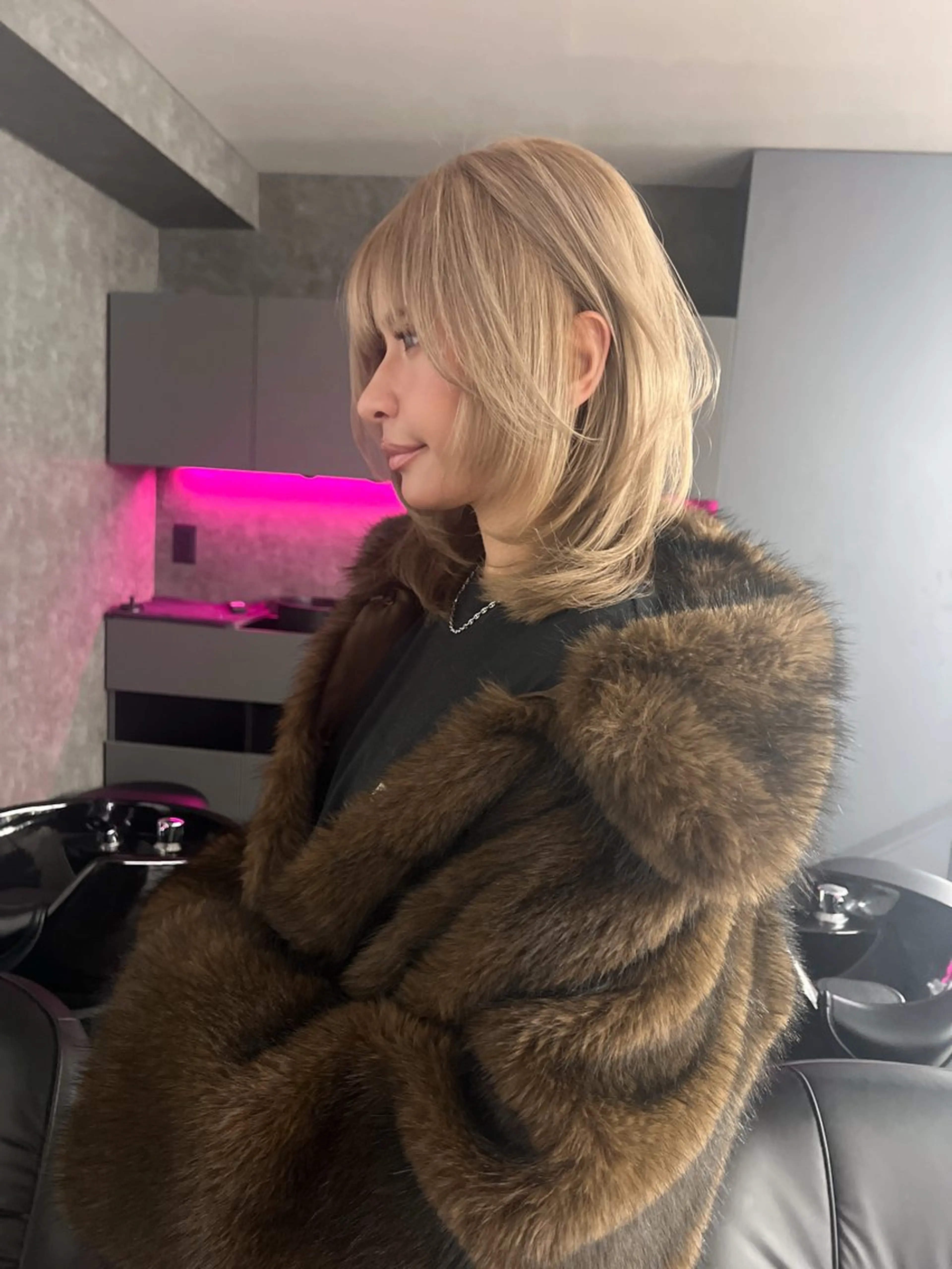 ミディアム ヘアカラー Ryuya RLINOのヘアスタイル