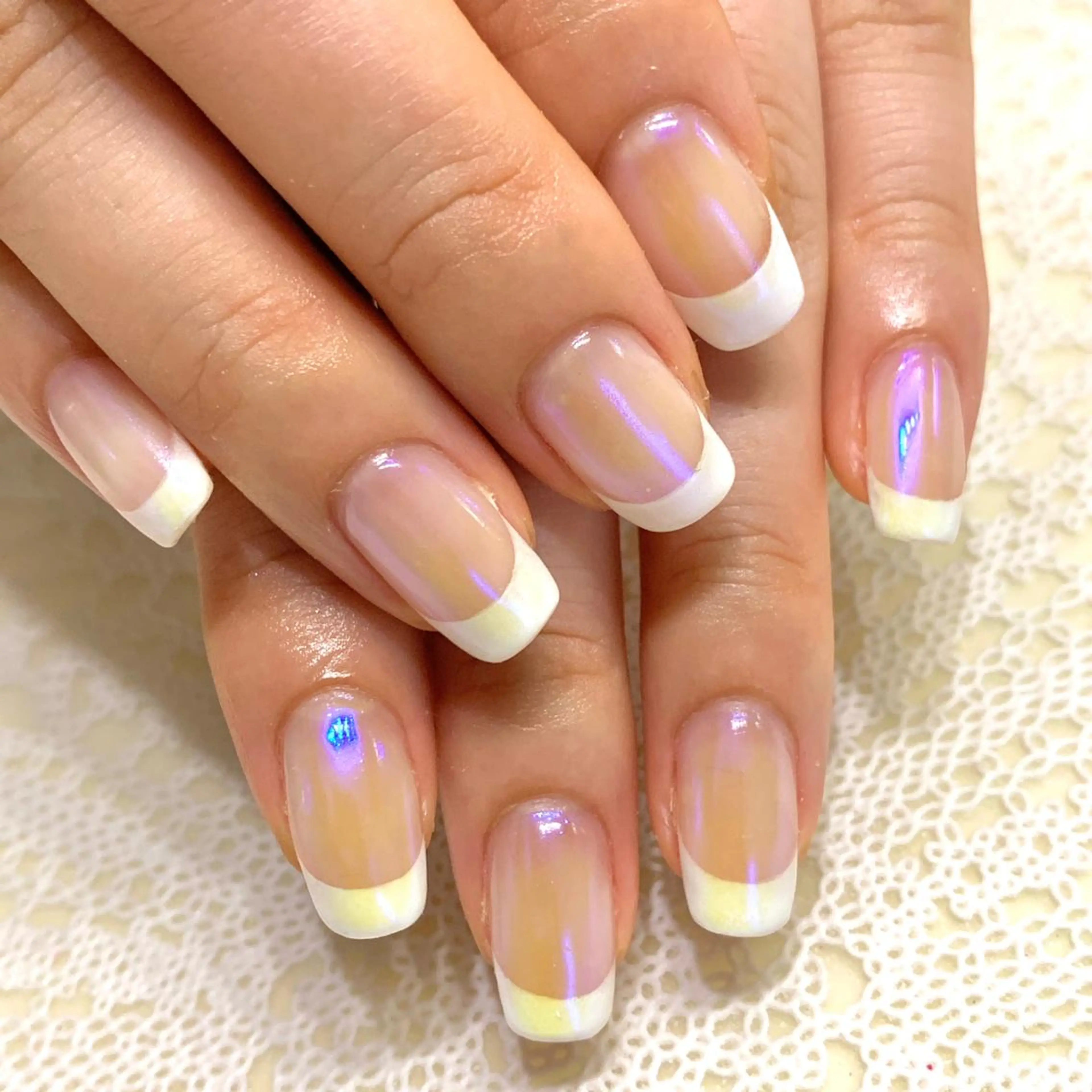 ネイル フレンチネイル nonaMe 森のネイルデザイン