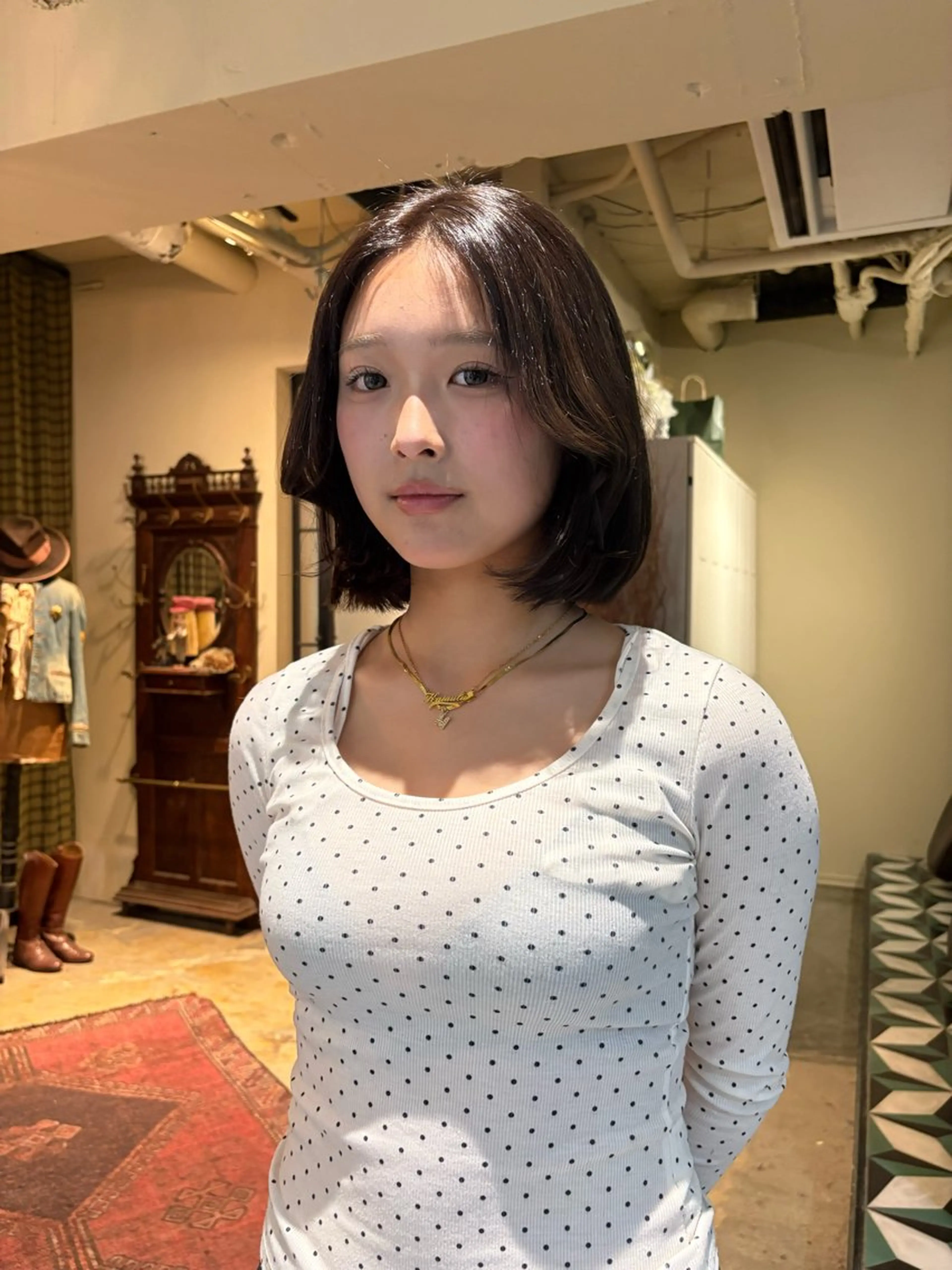 ショート カラー ヘアカラー カラーモデル🎀 アイラッシュ/YUIのヘアスタイル