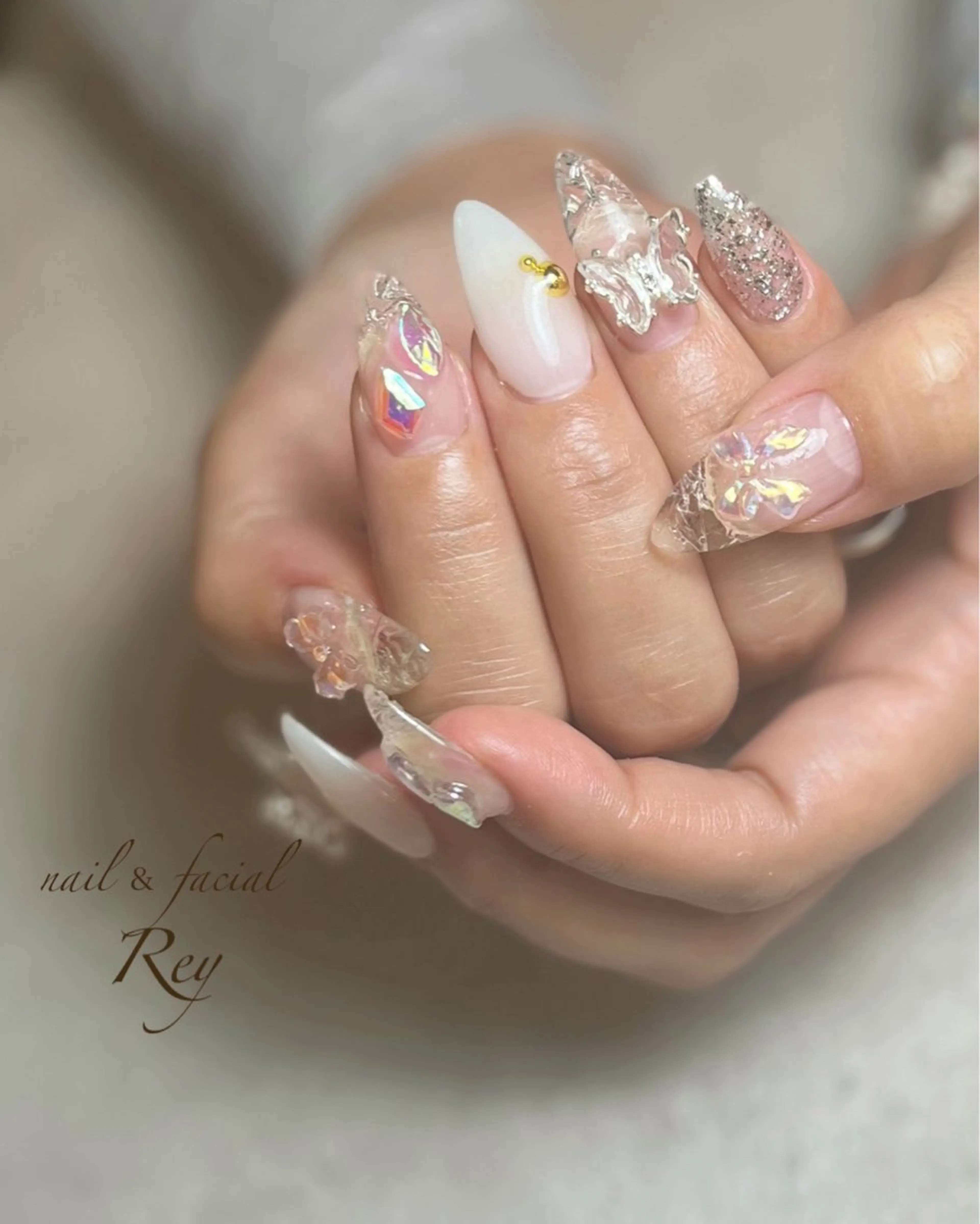 ネイル クリアネイル ハンドネイル R eyのネイルデザイン