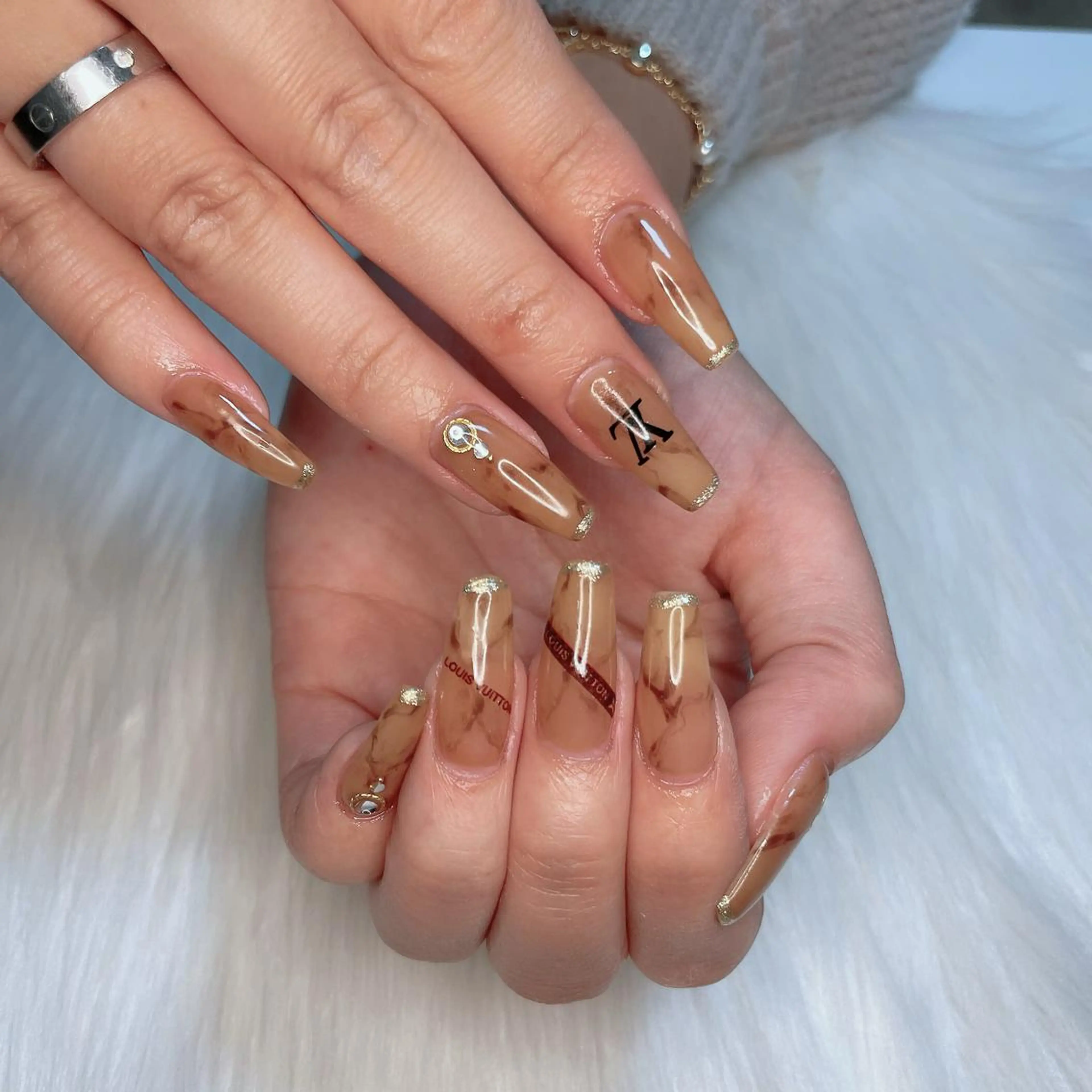 ネイル ロングネイル ハンドネイル salon de belnetta所属・Kayo 💅のネイルデザイン