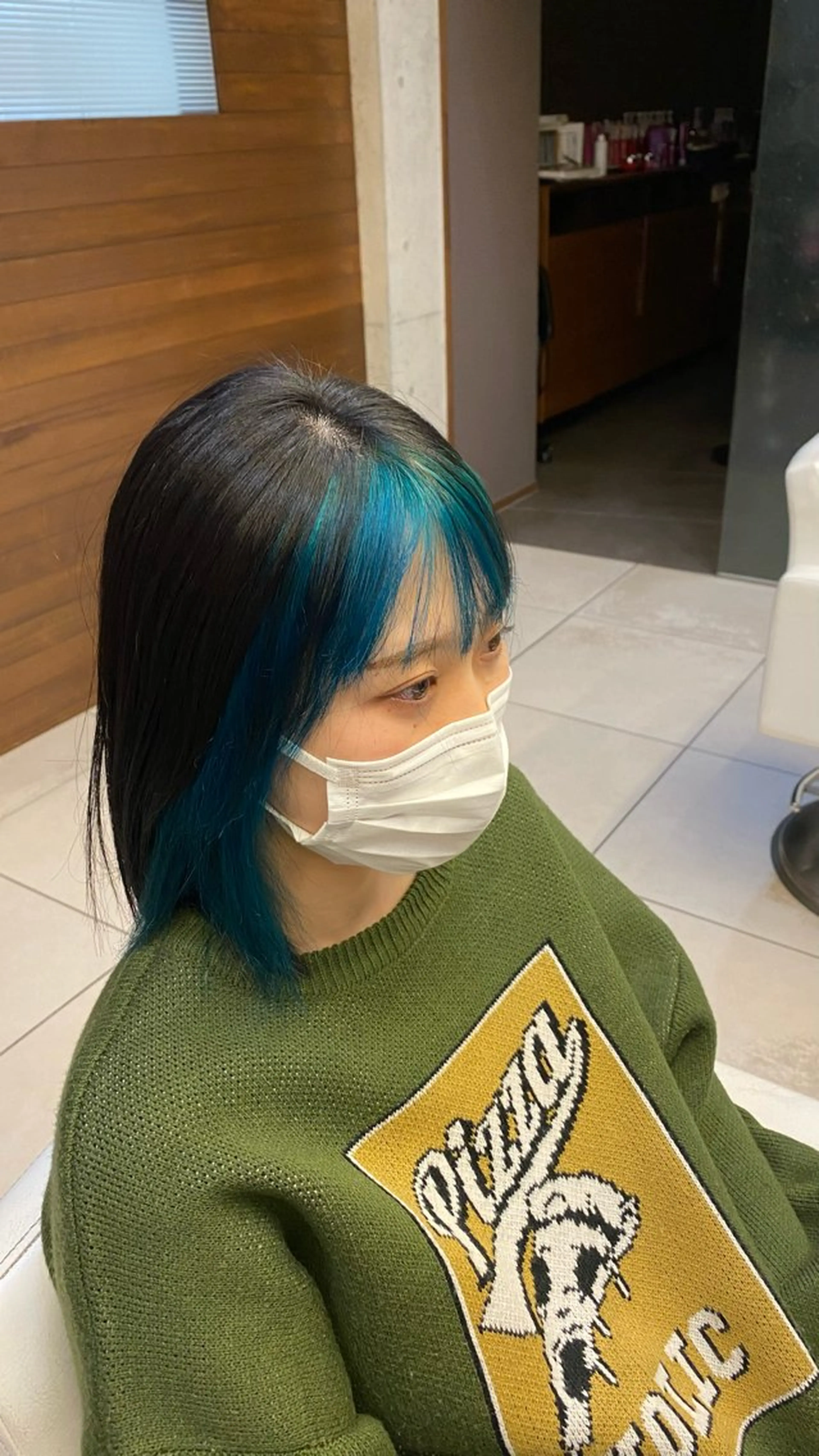 ミディアム カラー 豊橋/菜月/ブリーチ /艶カラーハイトーンのヘアスタイル