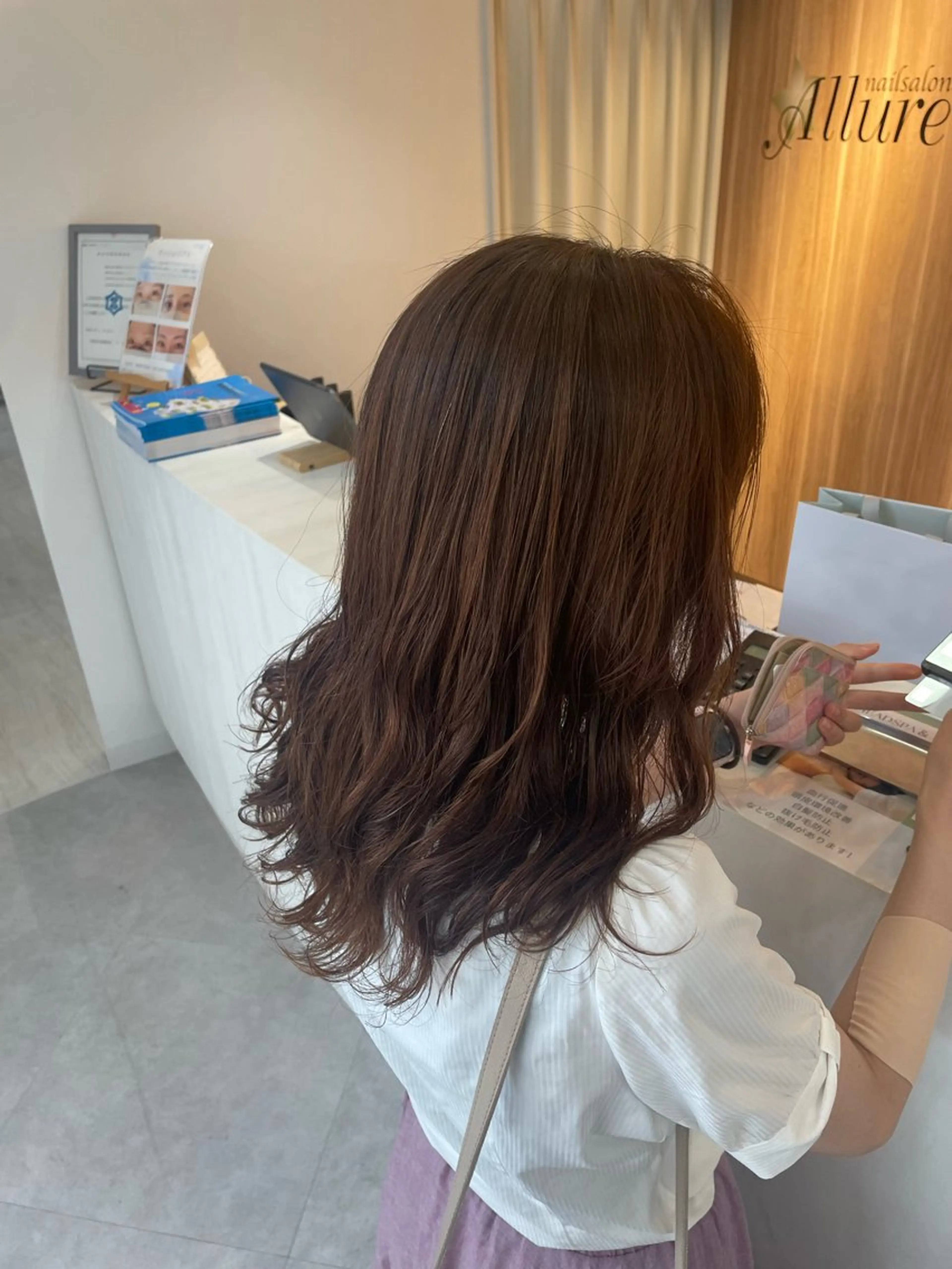 ロング パーマ 縮毛矯正 デジタルパーマ 葭葉 久美子のヘアスタイル