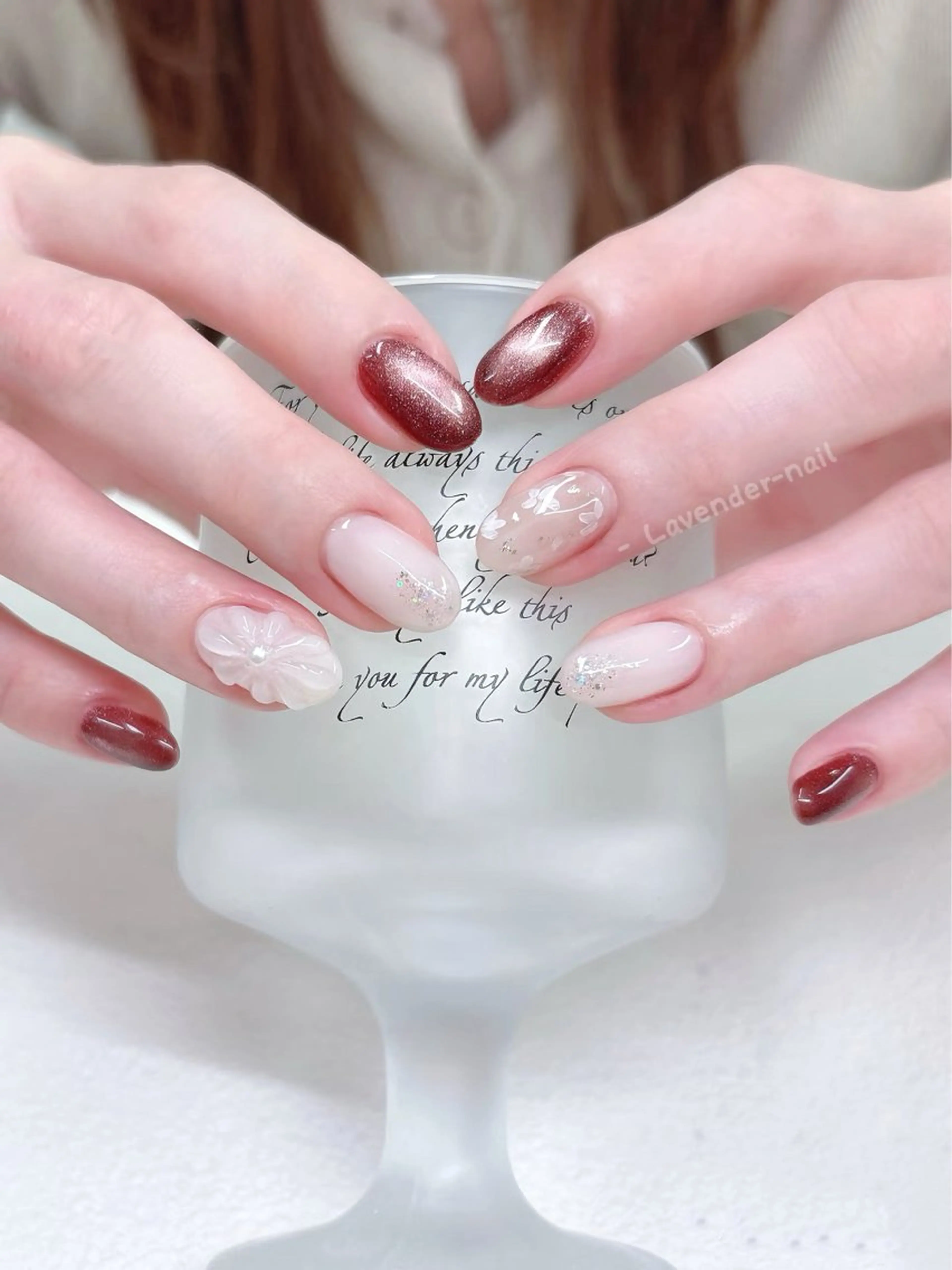 ネイル ハンドネイル Lavender nail·北18条のネイルデザイン