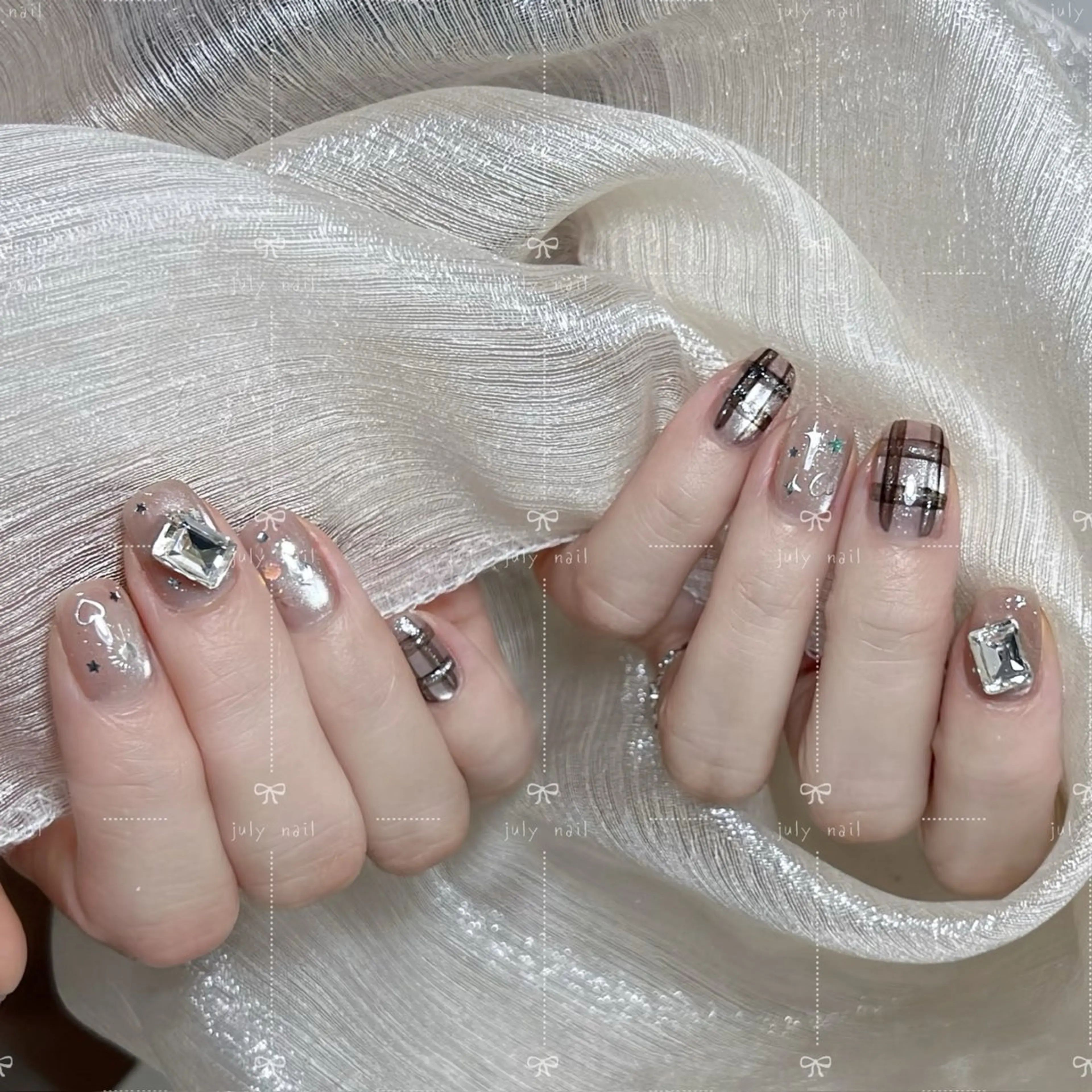 ミディアム ハンドネイル July.nail ジュライ　ネイルのネイルデザイン