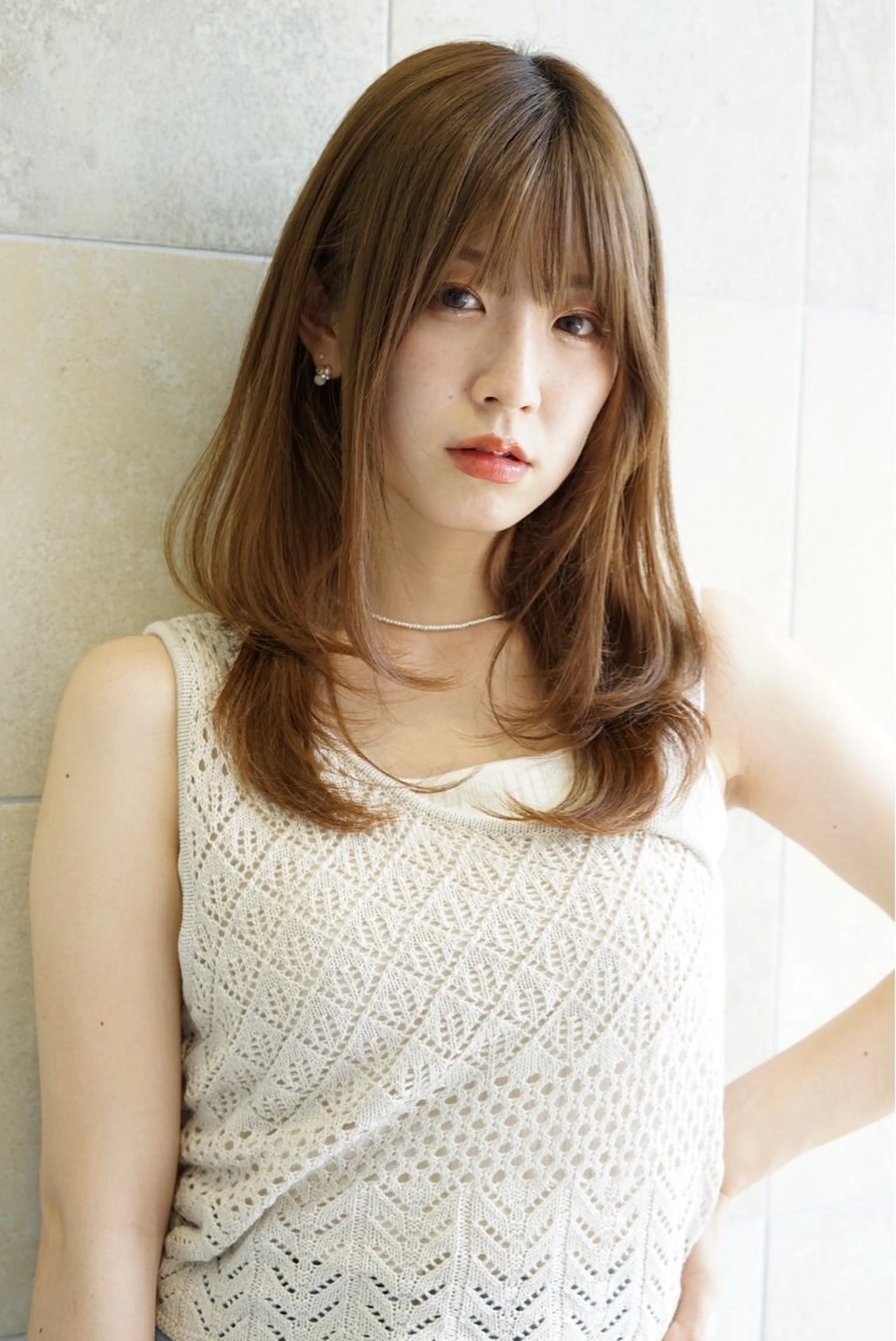 ミディアム カット シャドウパーマ/ メンズカット/和歩のヘアスタイル