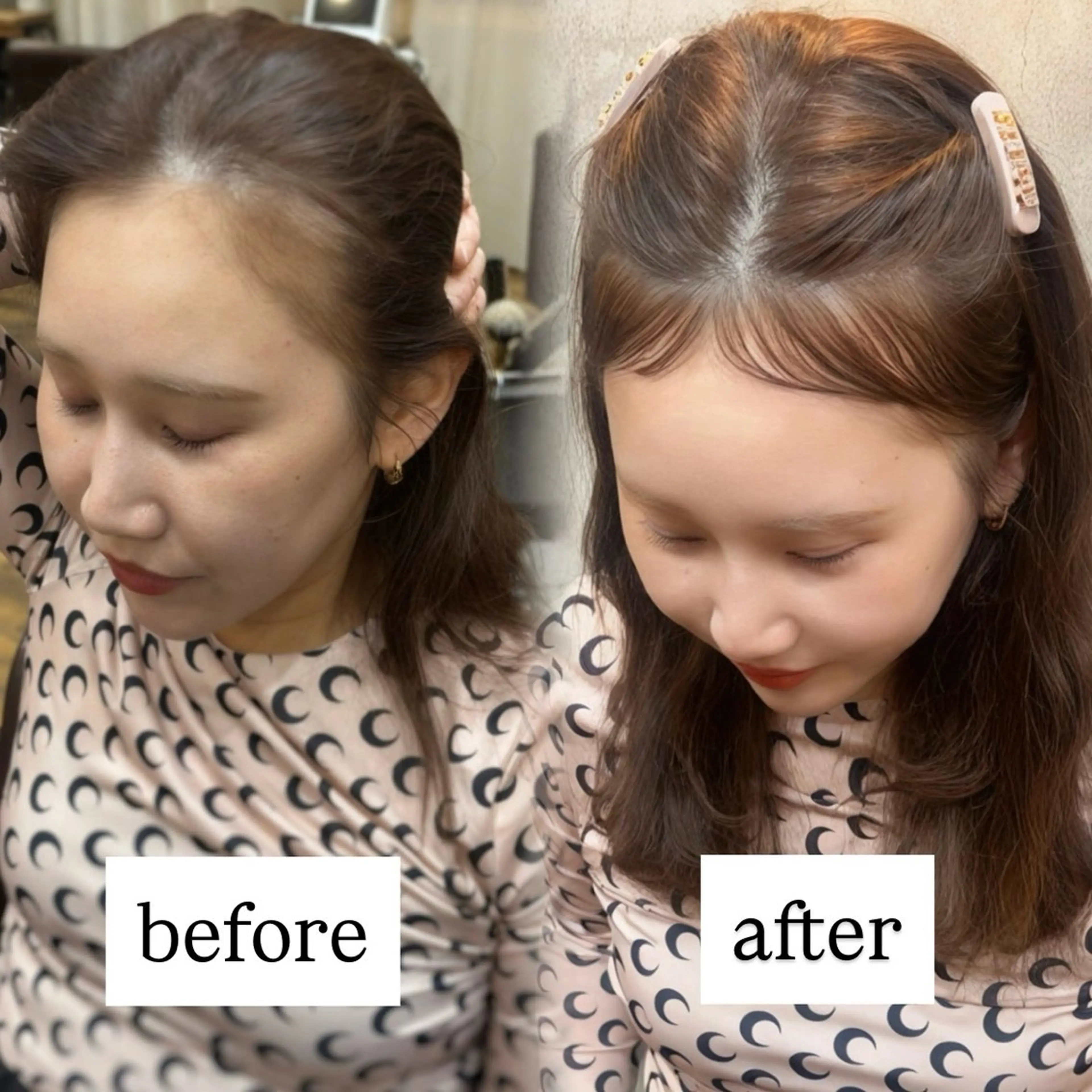 パーマ カット パーマ 縮毛矯正 HACHI美容室 韓国ヘア　AKARIのヘアスタイル