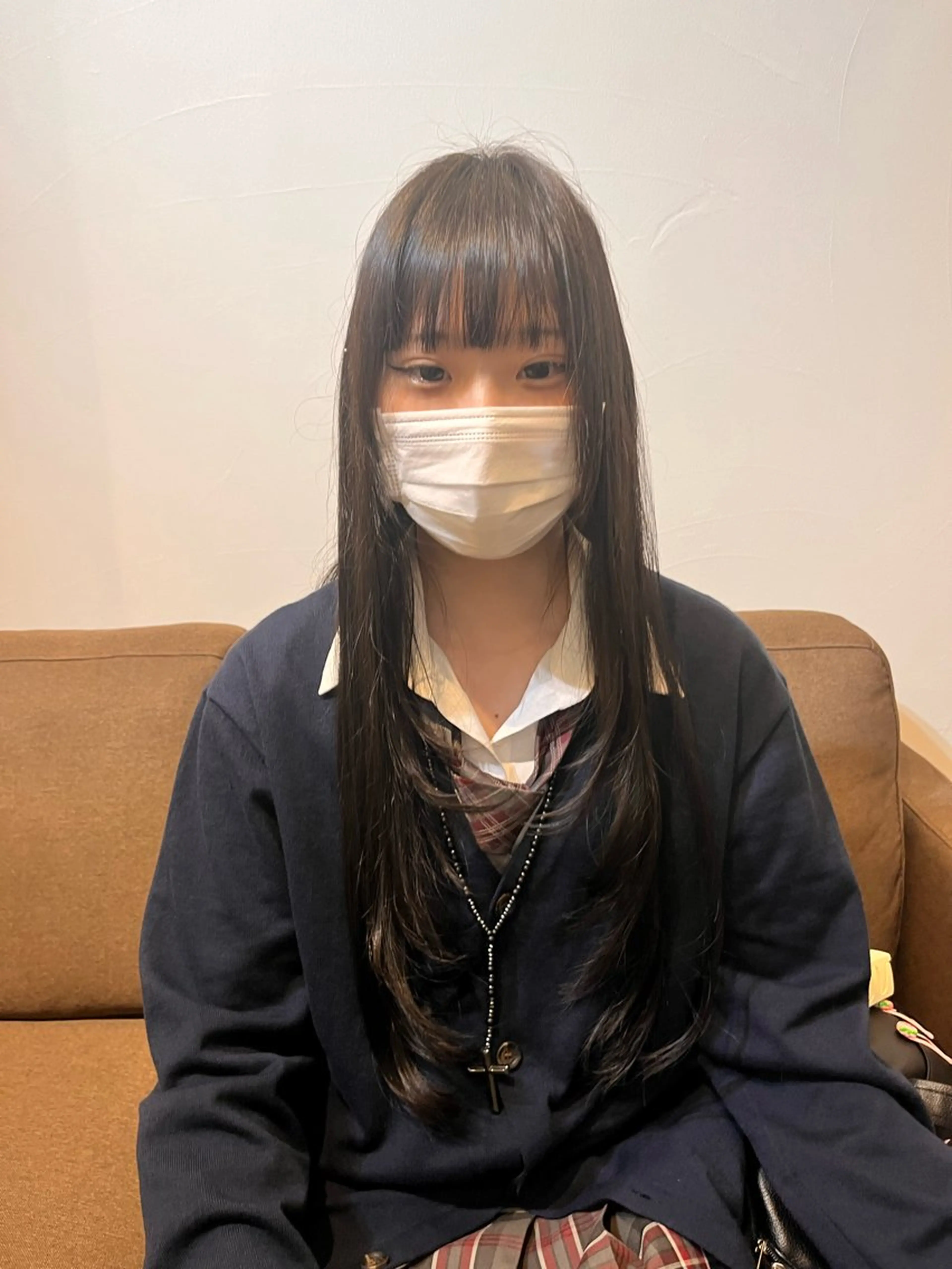 ロング レイヤーカット ロング 臺 佳連のヘアスタイル