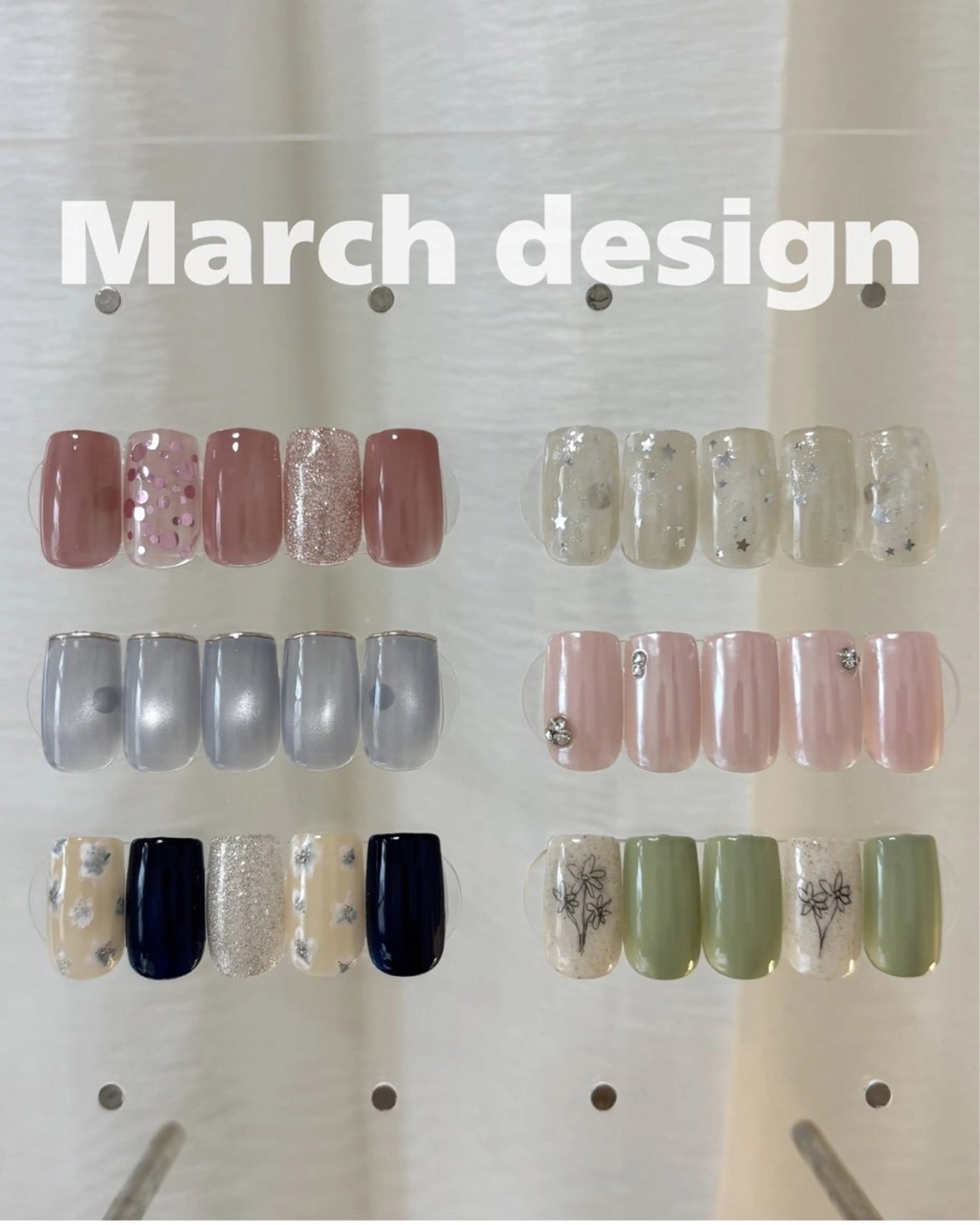 ネイル 春ネイル ハンドネイル rena nailのネイルデザイン