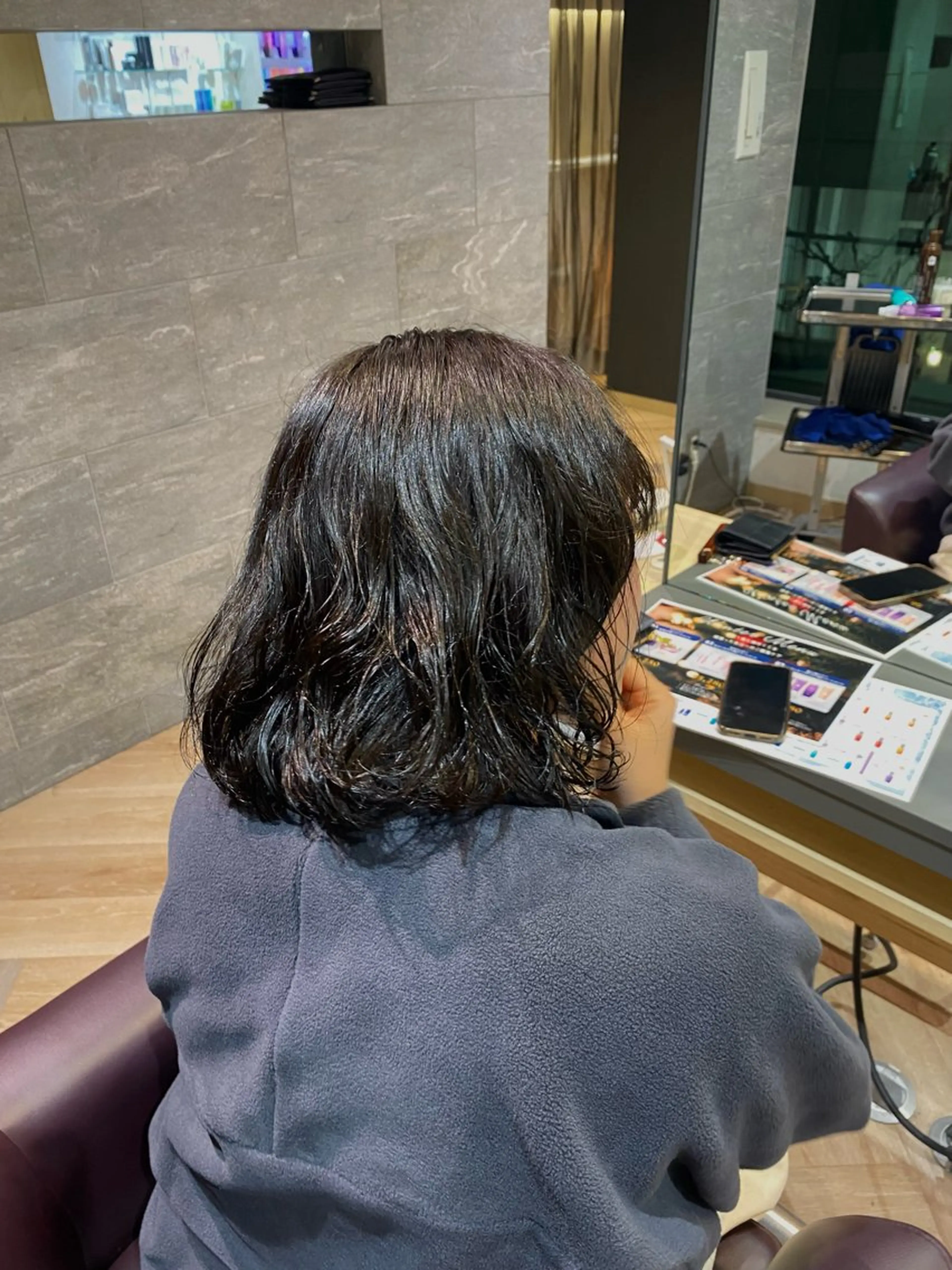 ミディアム カラー グレージュ オリーブグレージュ オリーブグレー Yamada Ami🪐のヘアスタイル