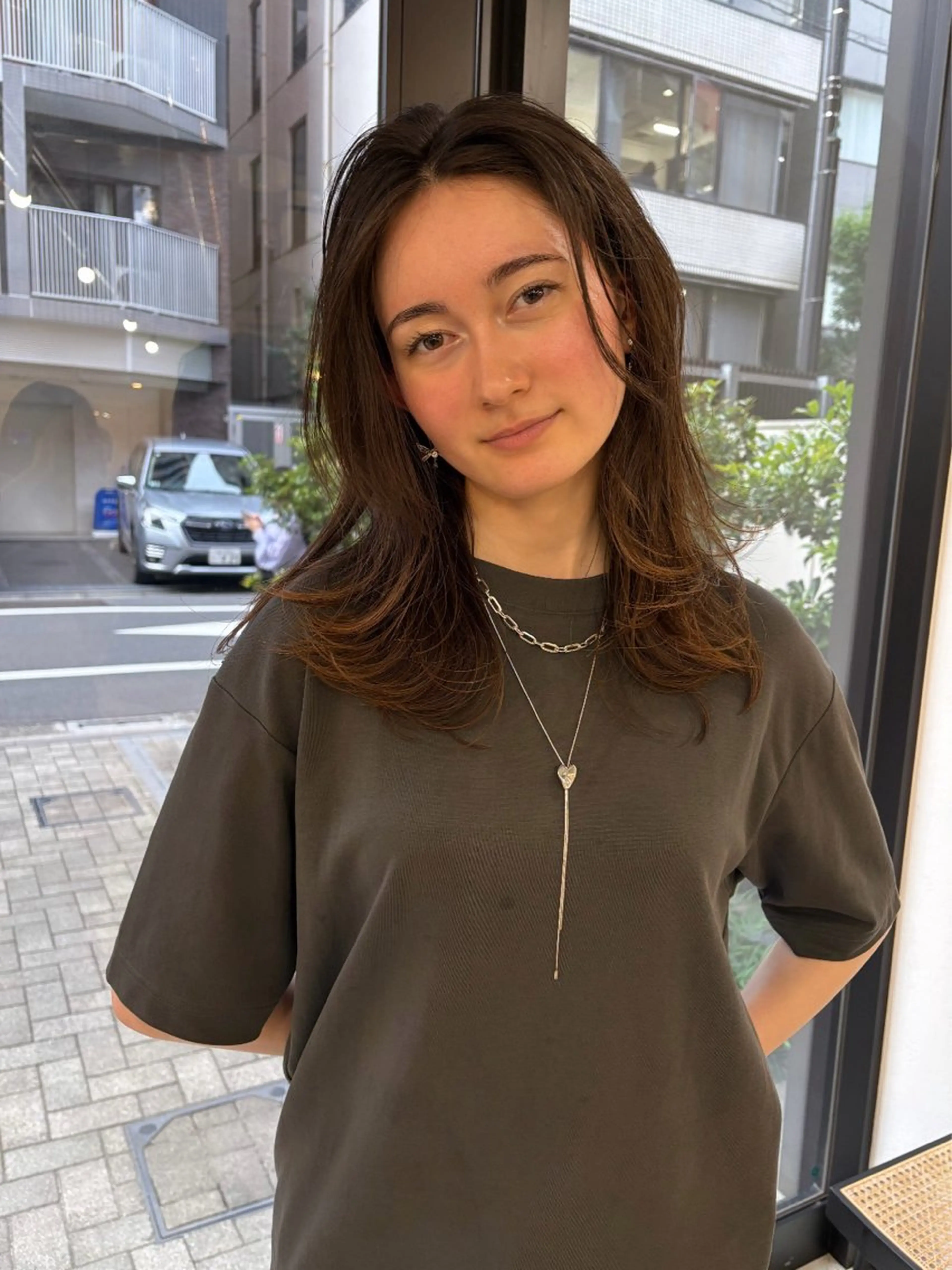 セミロング レイヤーカット カット eri kinjoのヘアスタイル