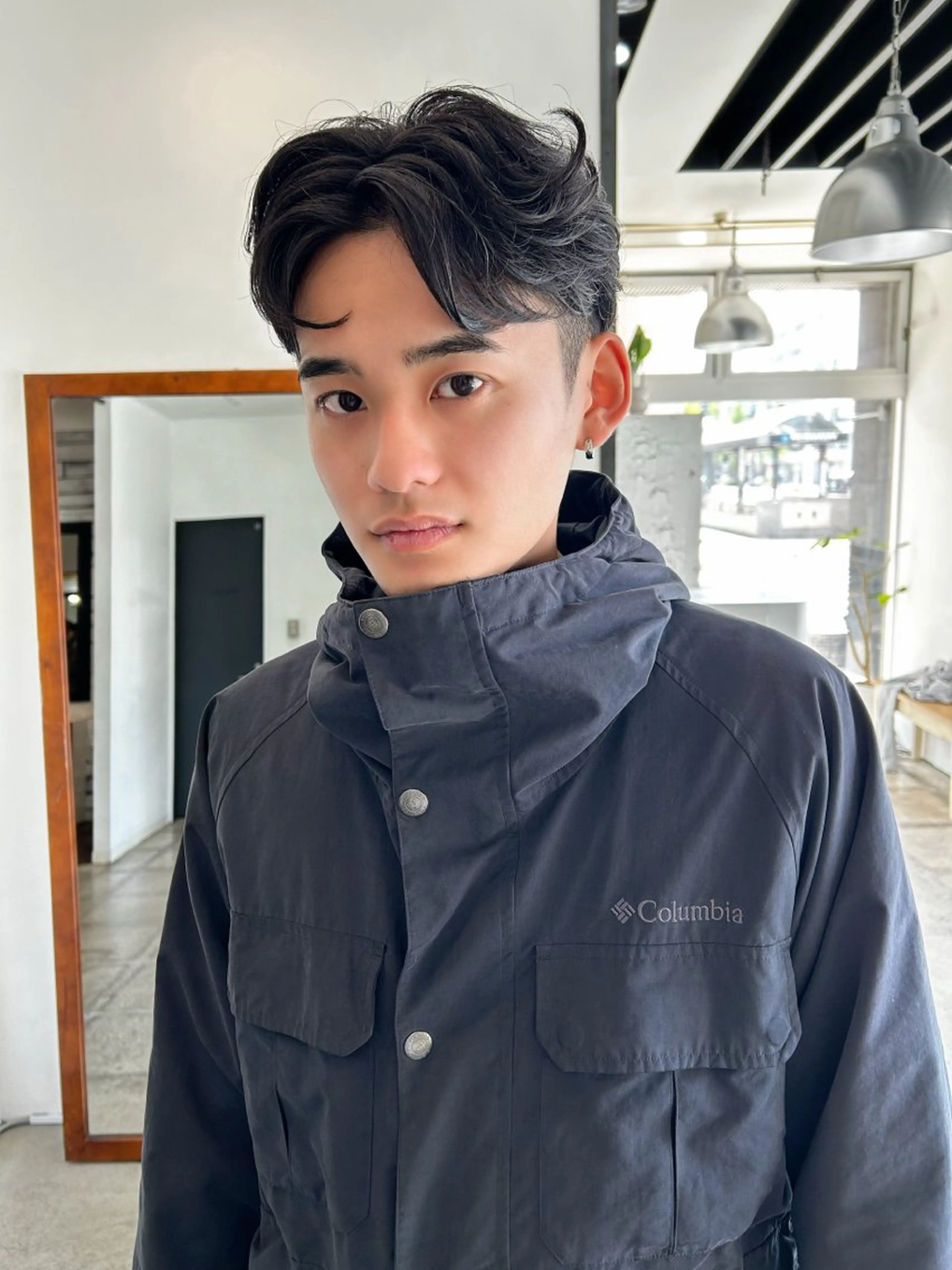 メンズ カット パーマ 浅野 敬亮のヘアスタイル