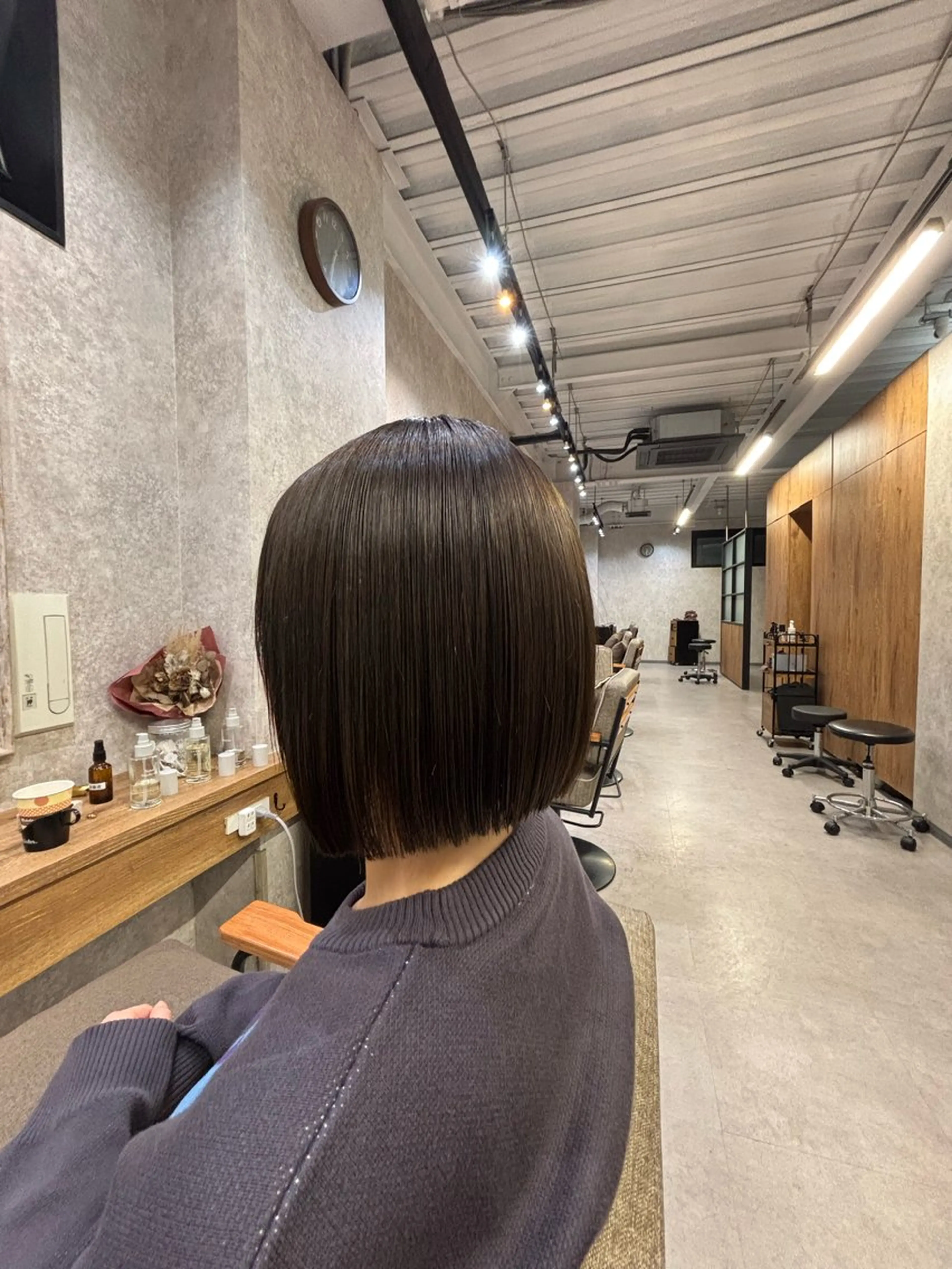 ミディアム ボブ 髪質改善 縮毛矯正 トリートメント 新越谷/ボブ 店長shoukiのヘアスタイル