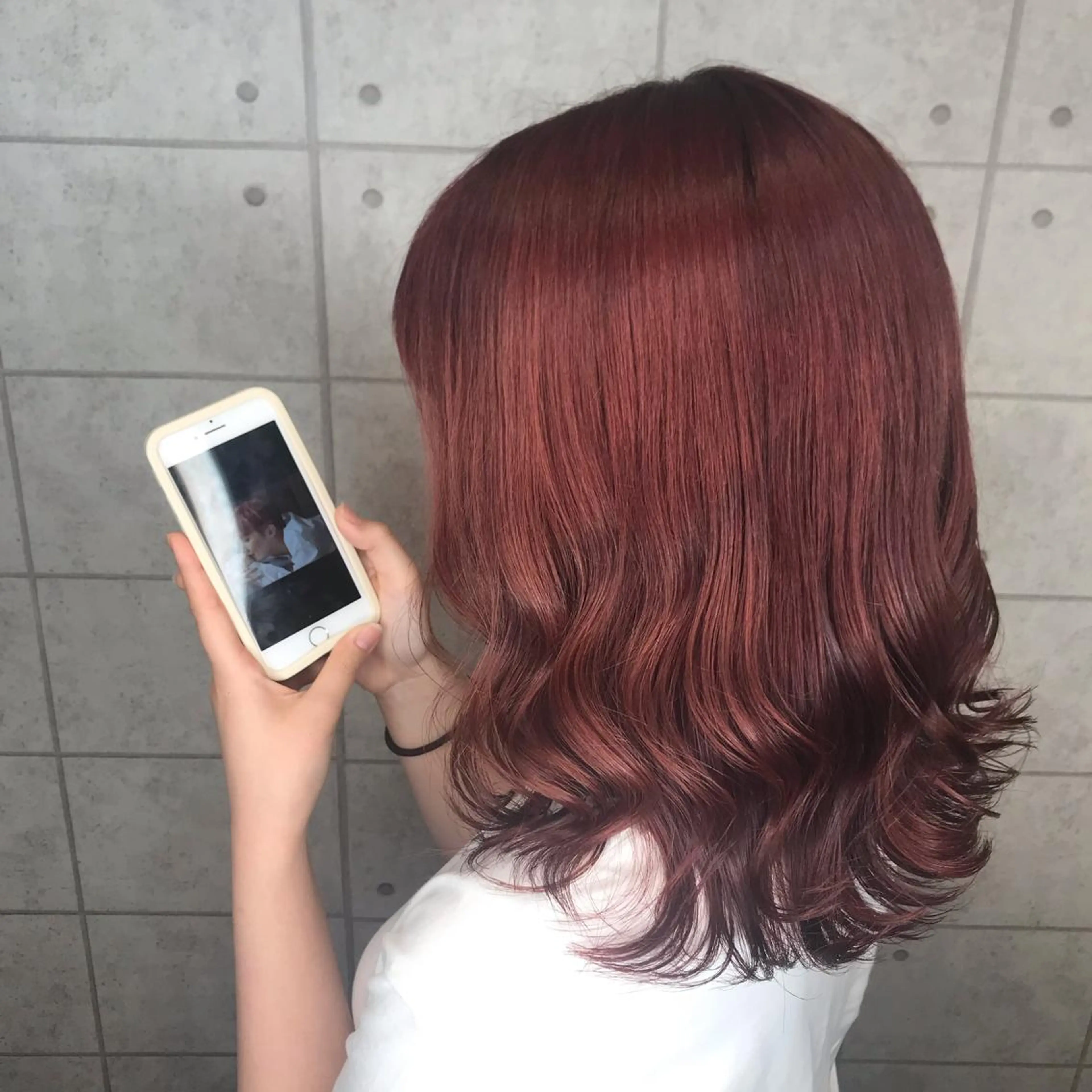 ミディアム カラー ヘアアレンジ 烏丸韓国ヘア🇰🇷 ayaka🎀のヘアスタイル