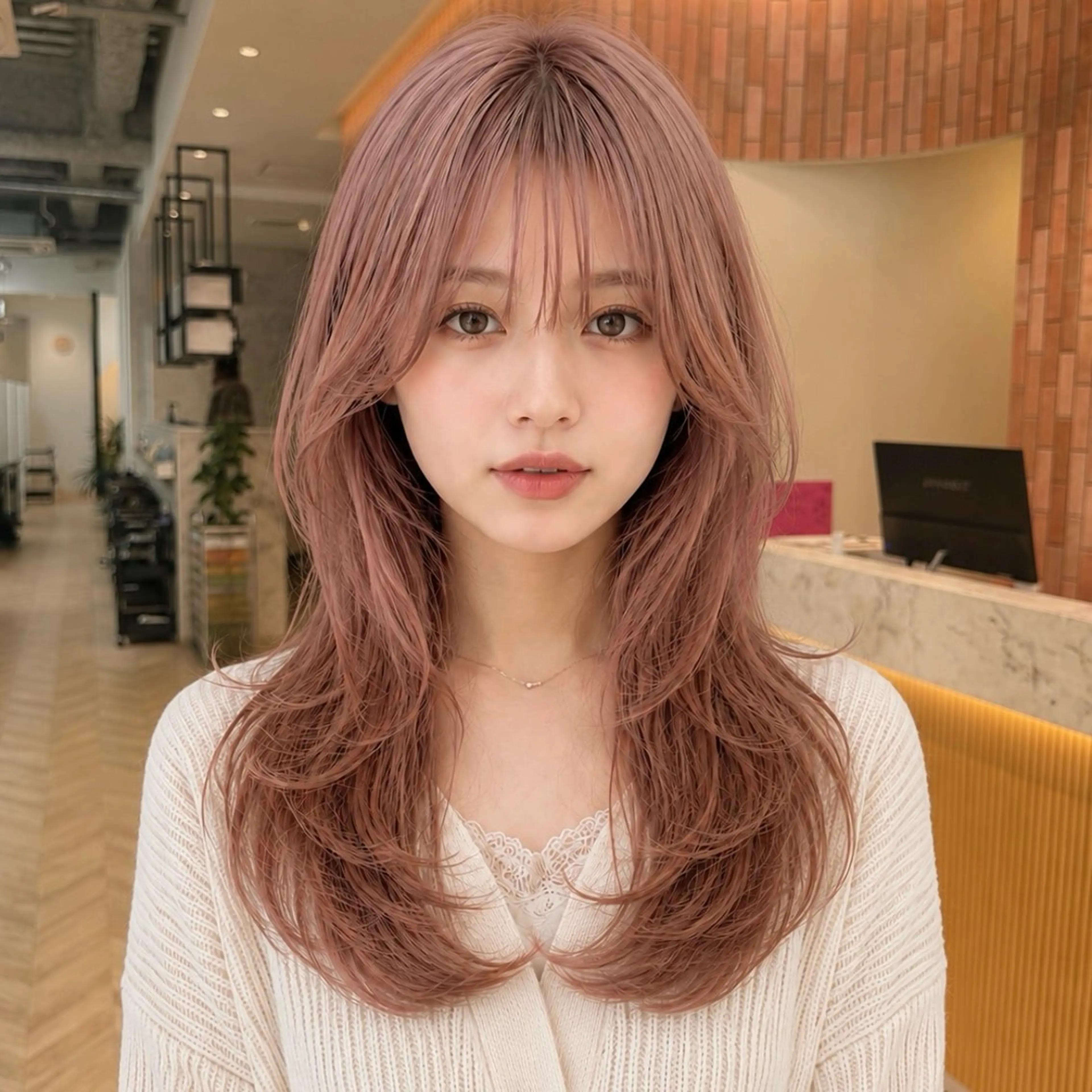 ♡🪿当日予約ならコレ🪿♡ 〖 似合わせcut 〗➕〖 艶color 〗 ¥5000の写真