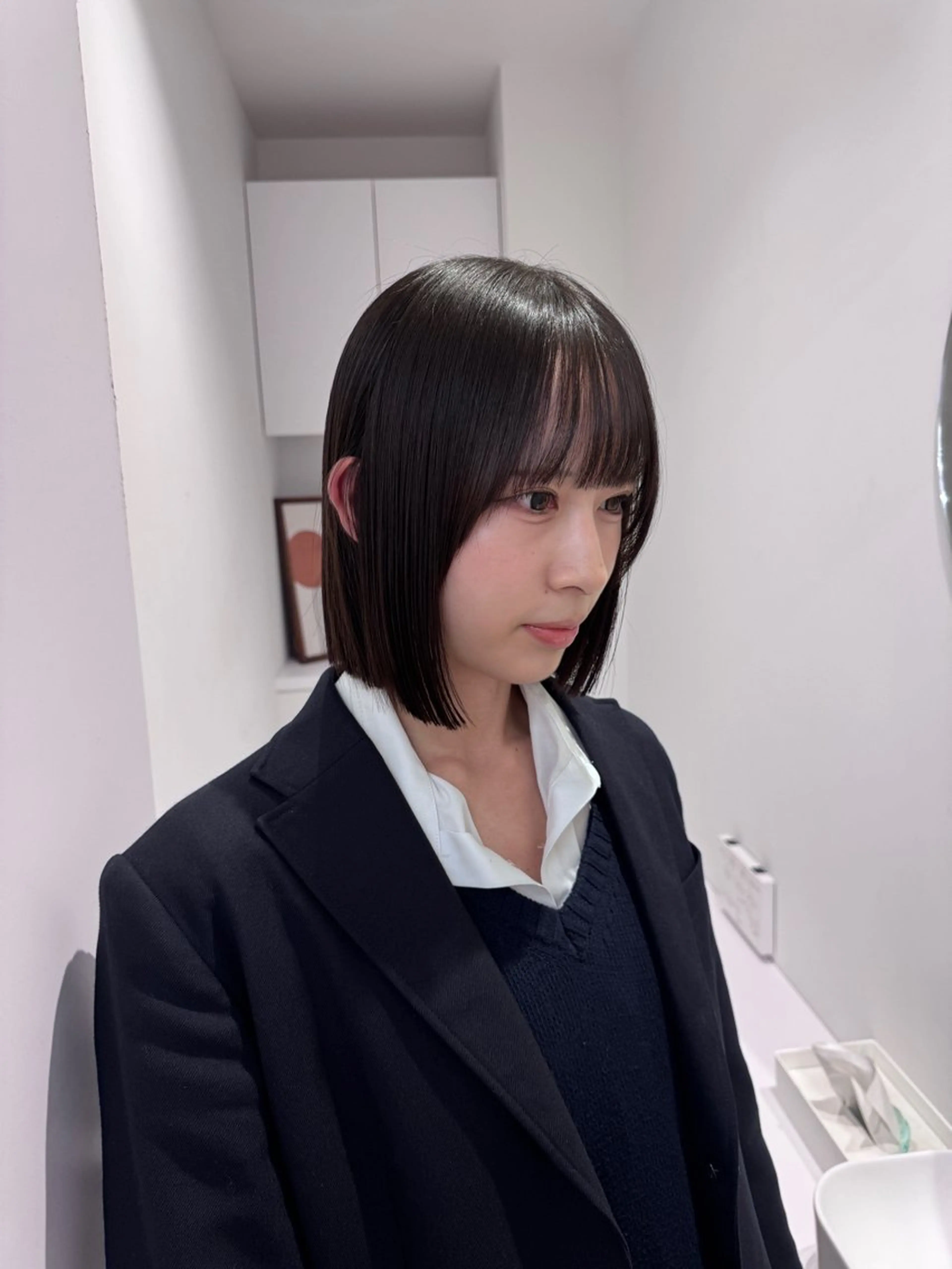 ショート 透明感カラー🫧⌇ AO🫐🩵のヘアスタイル