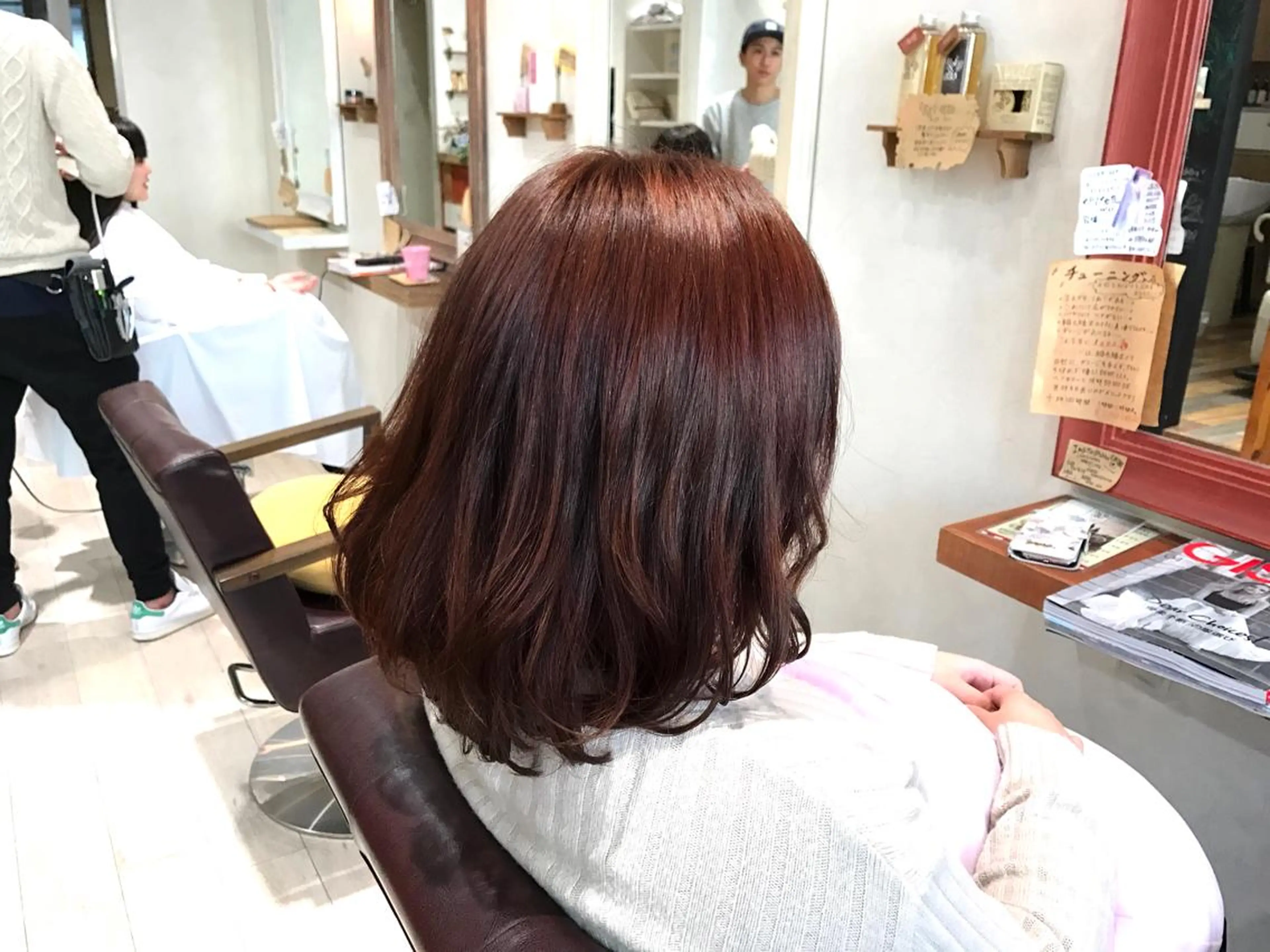 ミディアム カラー イルミナカラー メンズ指名多数!! SiLO 田島のヘアスタイル